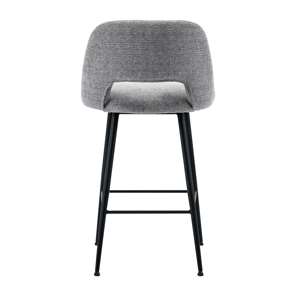 Belmont Fabric Bar Stool - Modern Kitchen Counter Height Stool with Padded Seat, Adjustable Height, and Non-Slip Feet - Perfect for Home Bars, Kitchen Islands, and Breakfast Nooks