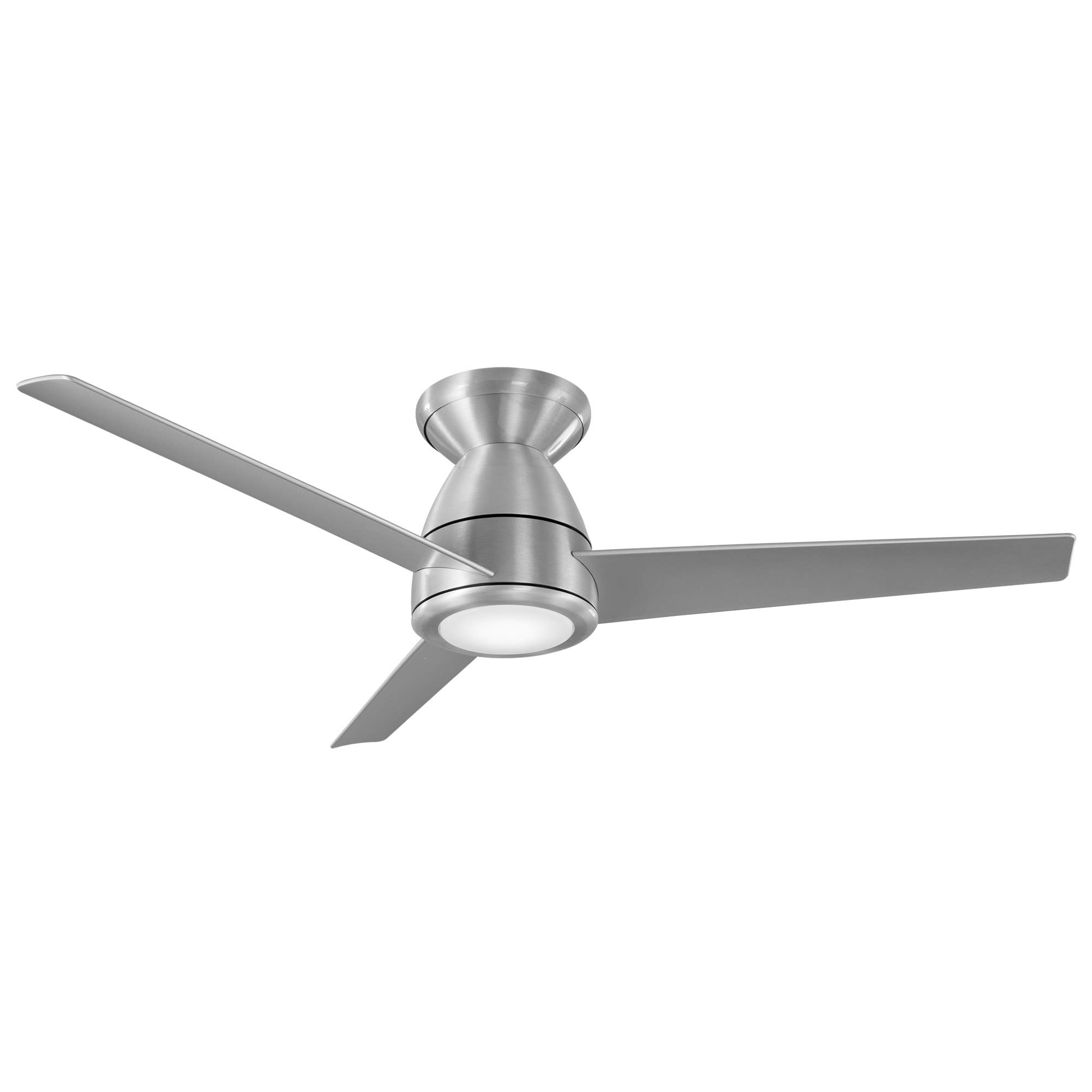 Tip Top Smart 44in 3-Blade Flush Mount Ceiling Fan with 3500K LED Light Kit, Remote Control, Alexa & App Compatibility for Indoor and Outdoor Use in Living Rooms, Bedrooms, and Patios