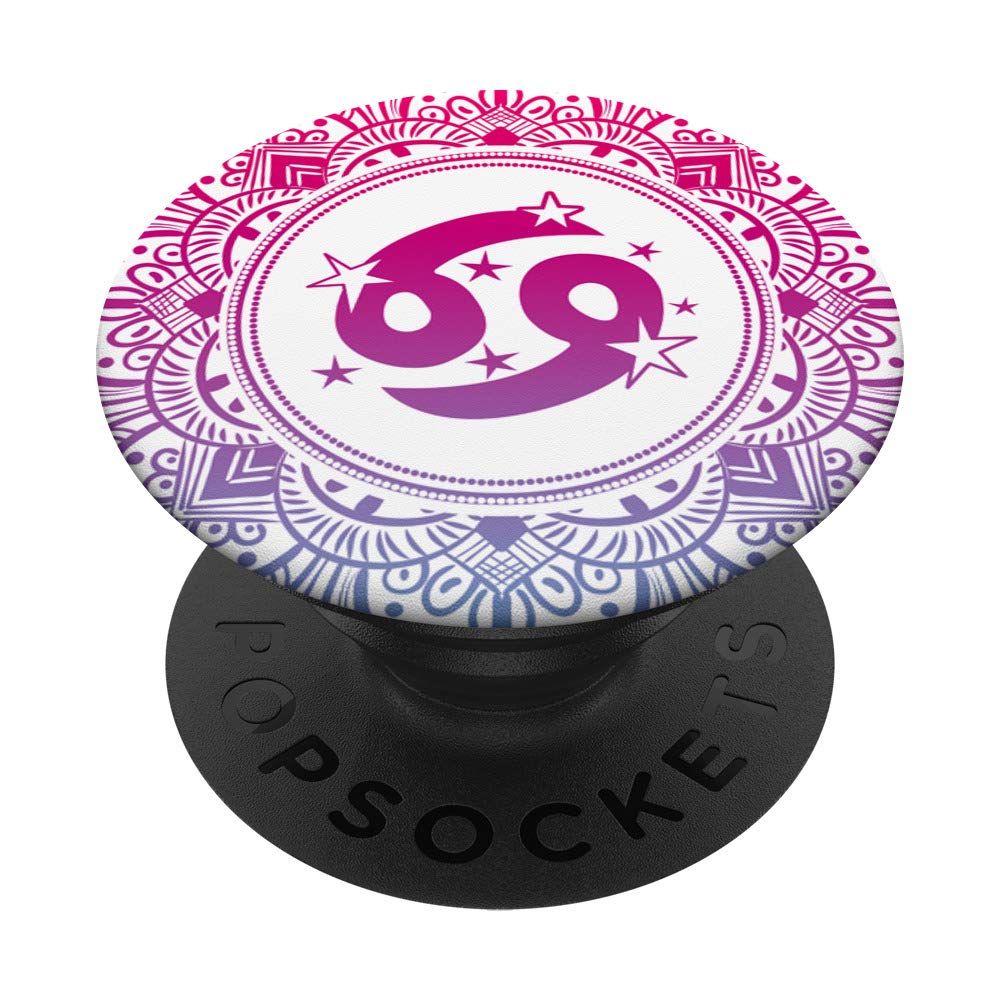 Cancer Zodiac Sign Phone Stand - PopSockets Grip & Holder for iPhone, Samsung & Tablets | Perfect for Home, Office & Travel Use