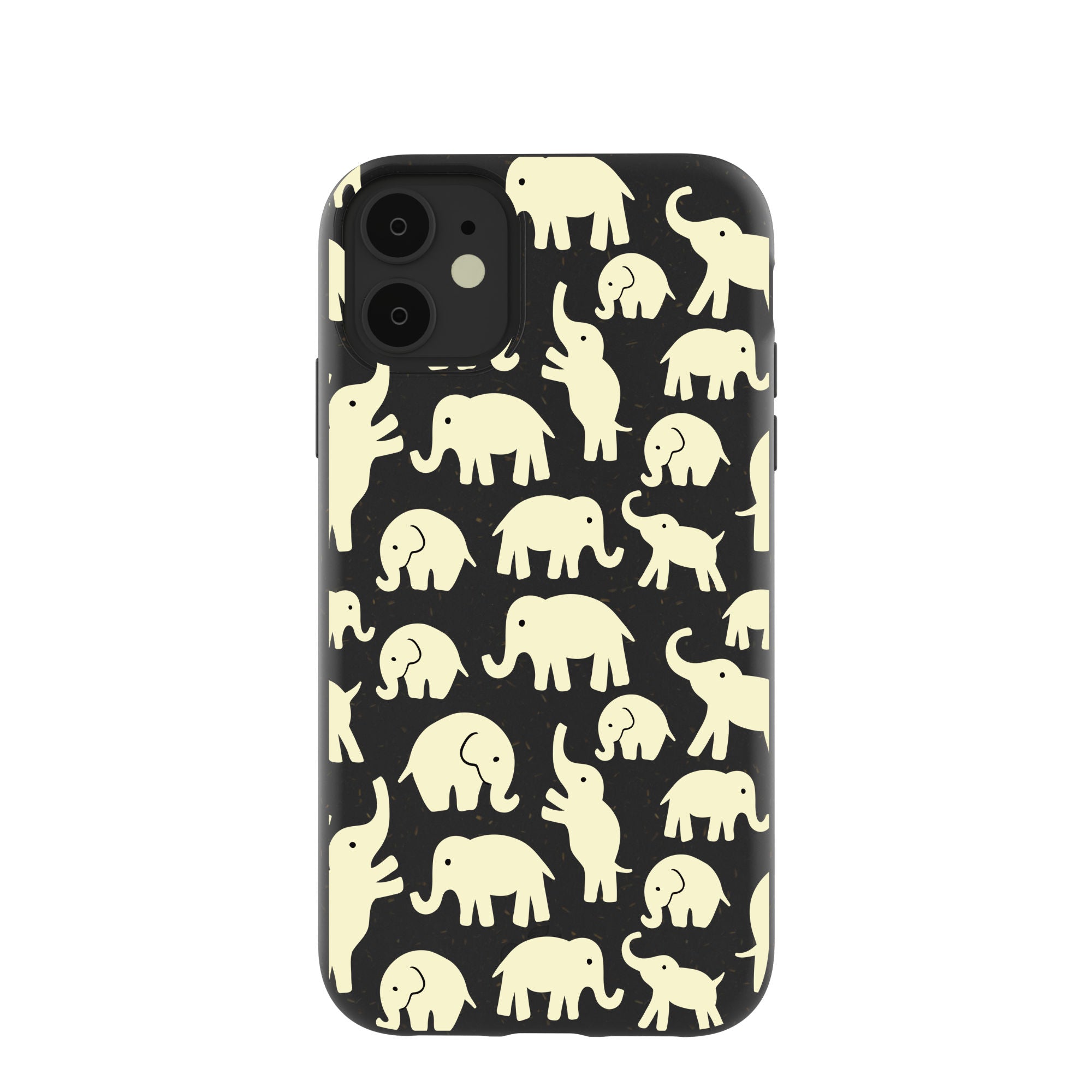 Stylish Black Little Elephants iPhone 11 Case - Cute & Protective Phone Cover for Women & Girls | Perfect Gift for Animal Lovers, Daily Use & Travel