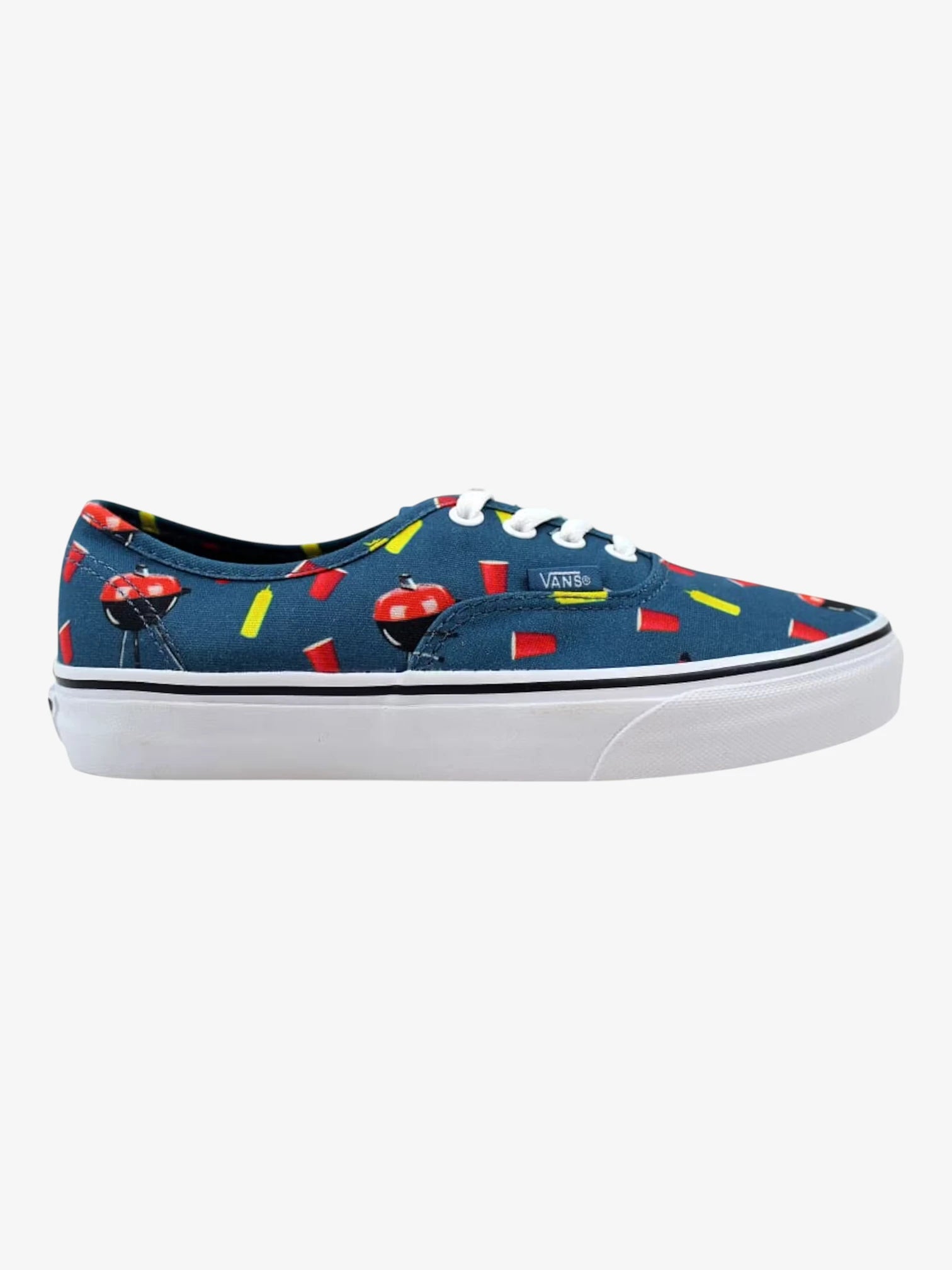 Vans Authentic Blue Print Skate Shoes - Classic Sneakers for Men & Women | Perfect for Casual Wear, Skateboarding & Street Fashion