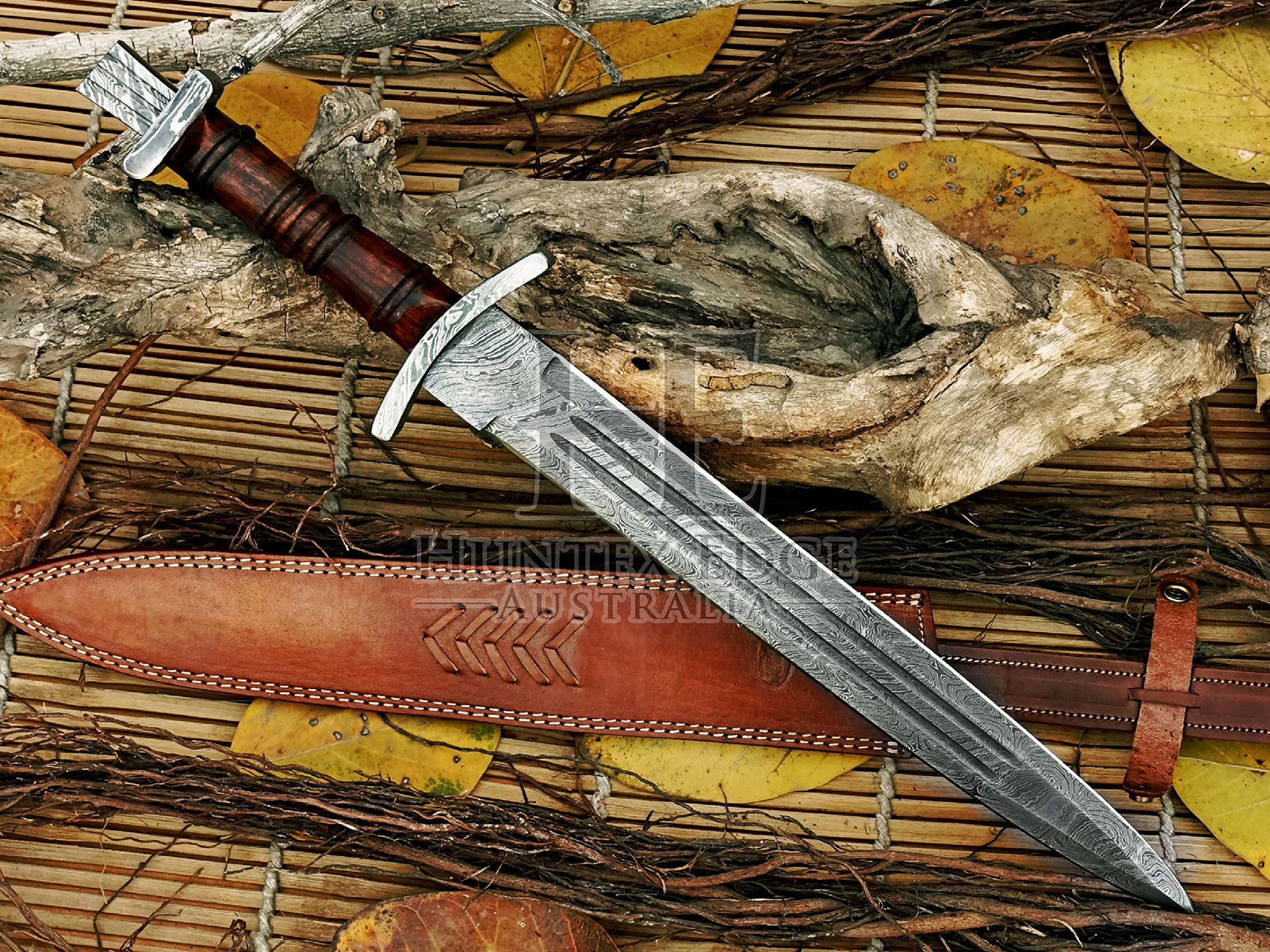 HUNTEX Damascus Steel Dagger - 22