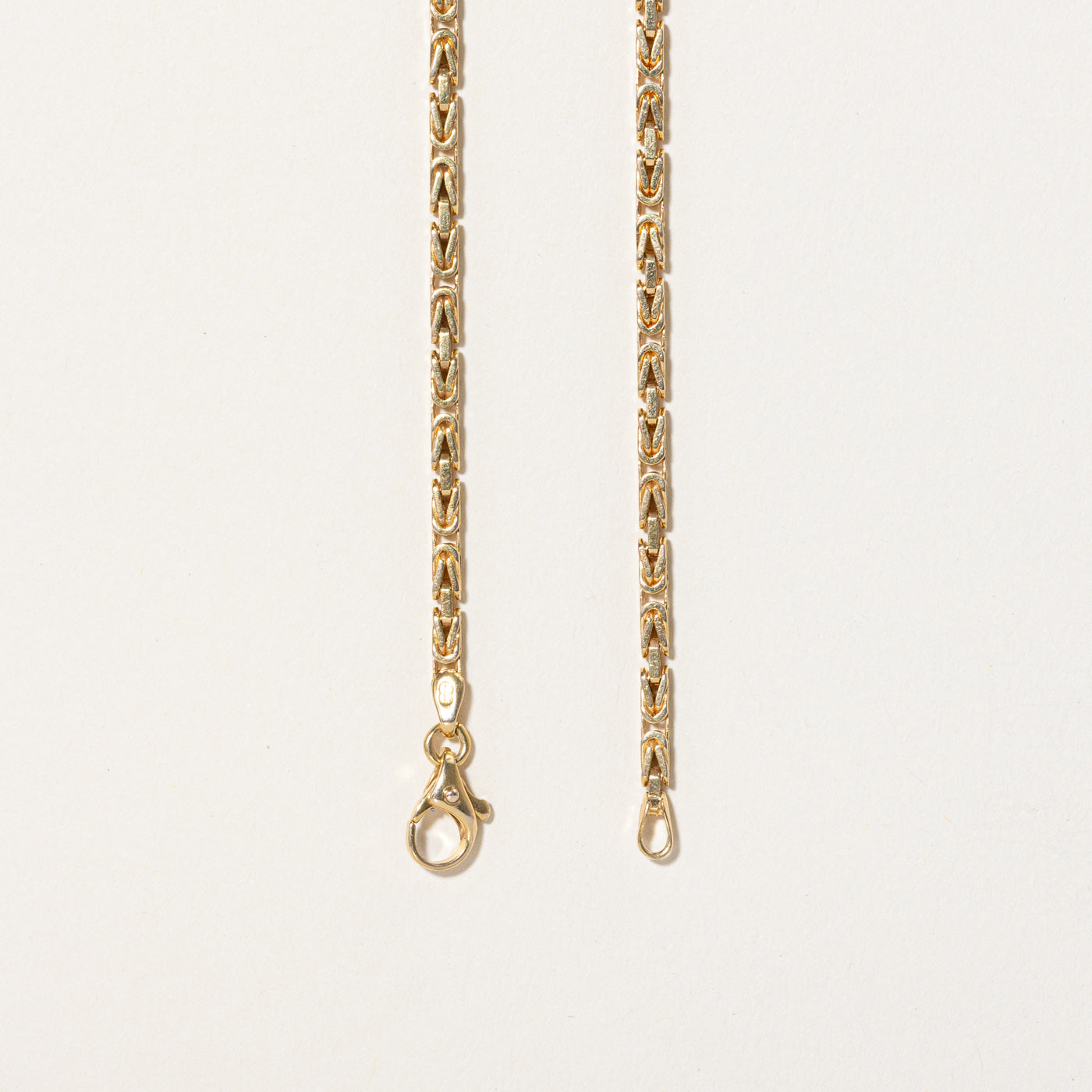 14K Yellow Gold Byzantine Chain Necklace for Women - 21 Inches | Elegant Layering Jewelry for Everyday Wear & Special Occasions