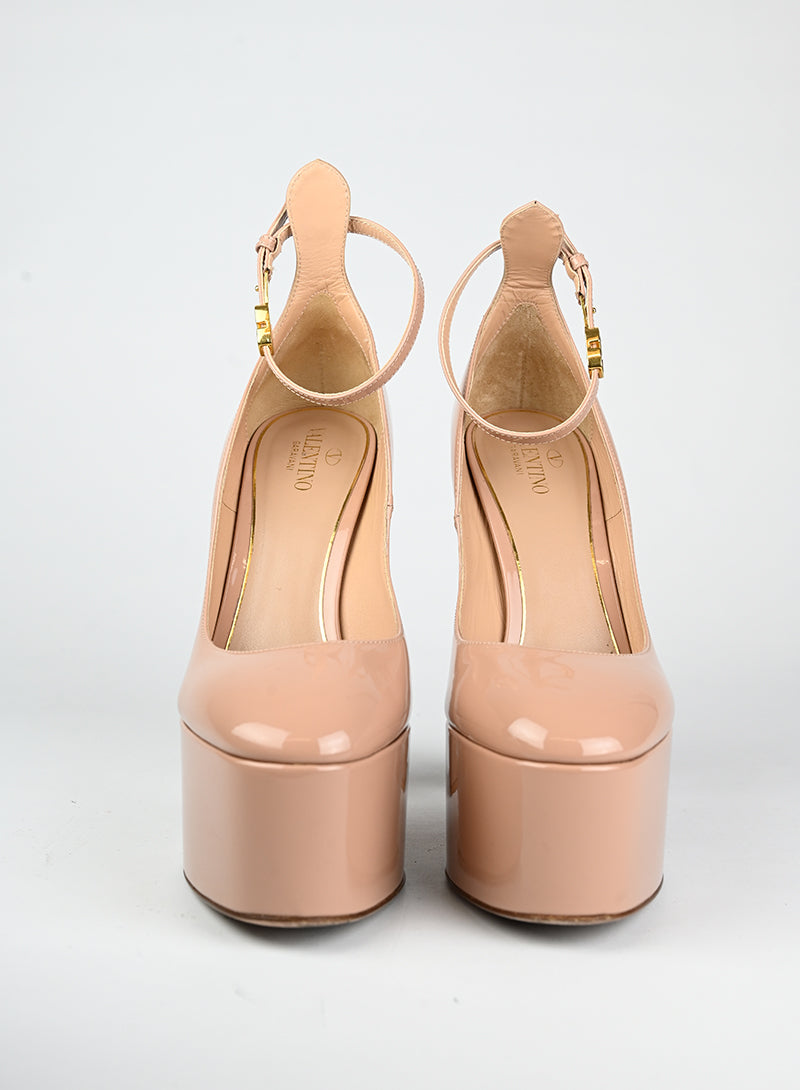 Valentino Décolleté Pink Patent Leather Heels - Size 40 | Luxury High Heels for Women | Perfect for Evening Parties & Special Occasions