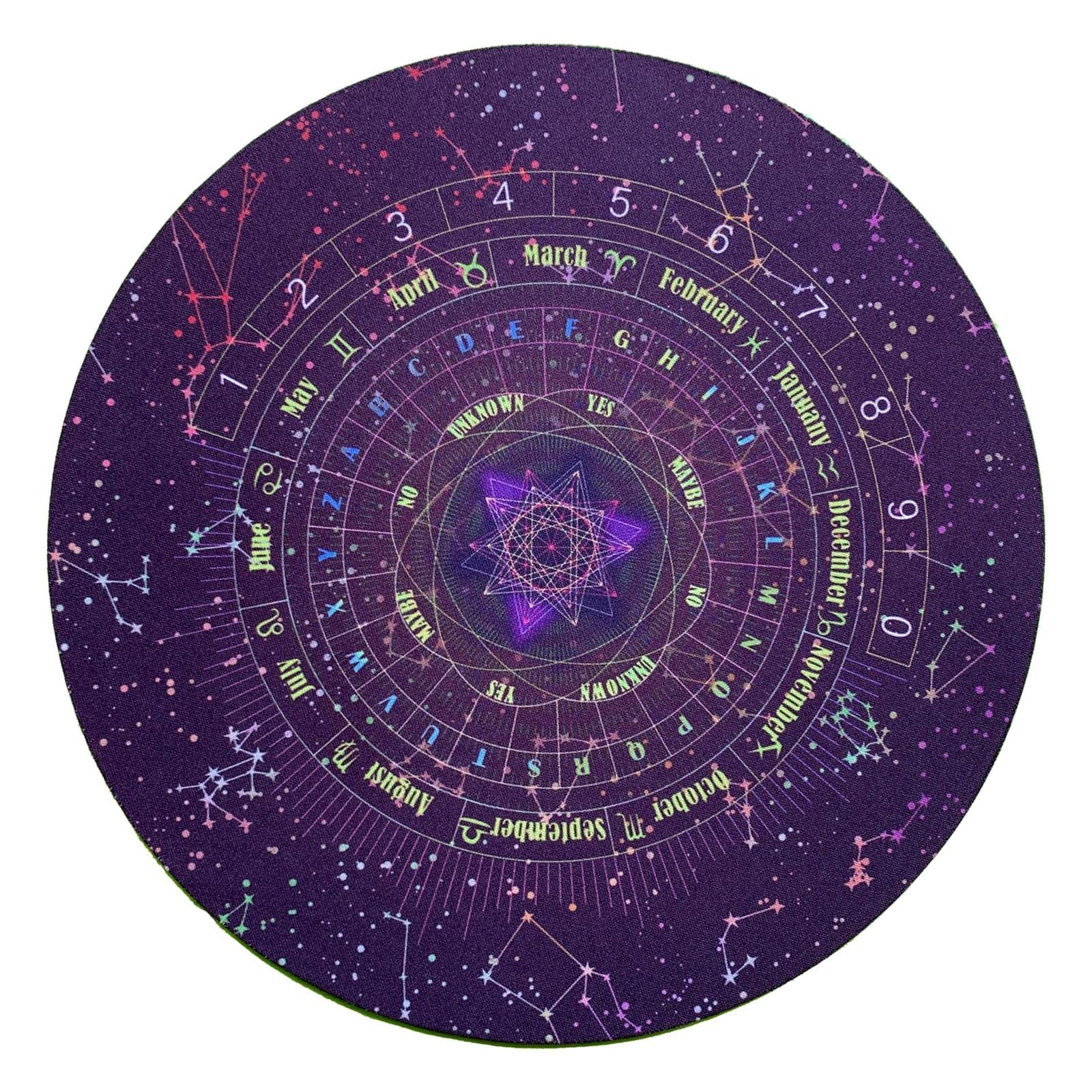 Deevoka Round Flannel Altar Table Cloth - Premium Divination & Witchcraft Table Cover for Rituals, Tarot Readings & Spiritual Ceremonies