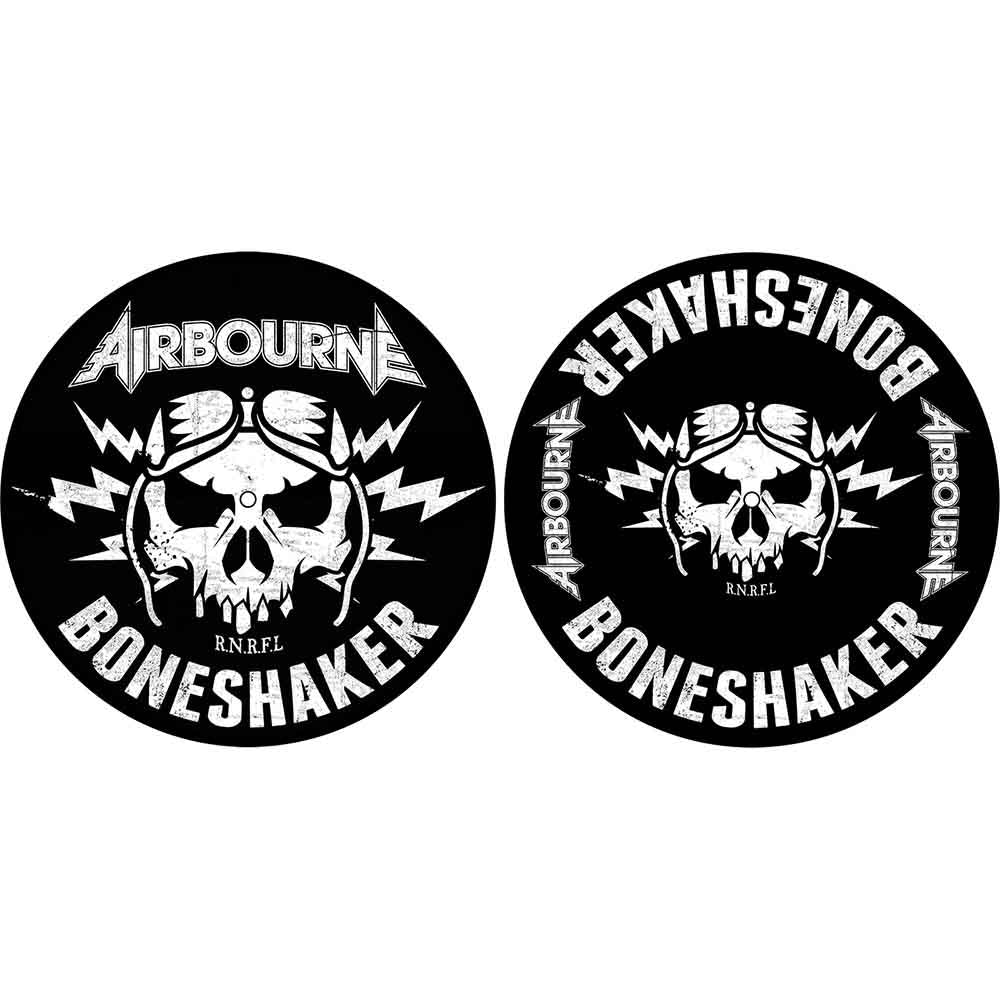 Airbourne Slipmat 2 Pack - Premium DJ Turntable Slipmats for Smooth Scratching & Mixing - Perfect for DJs, Music Producers & Vinyl Enthusiasts