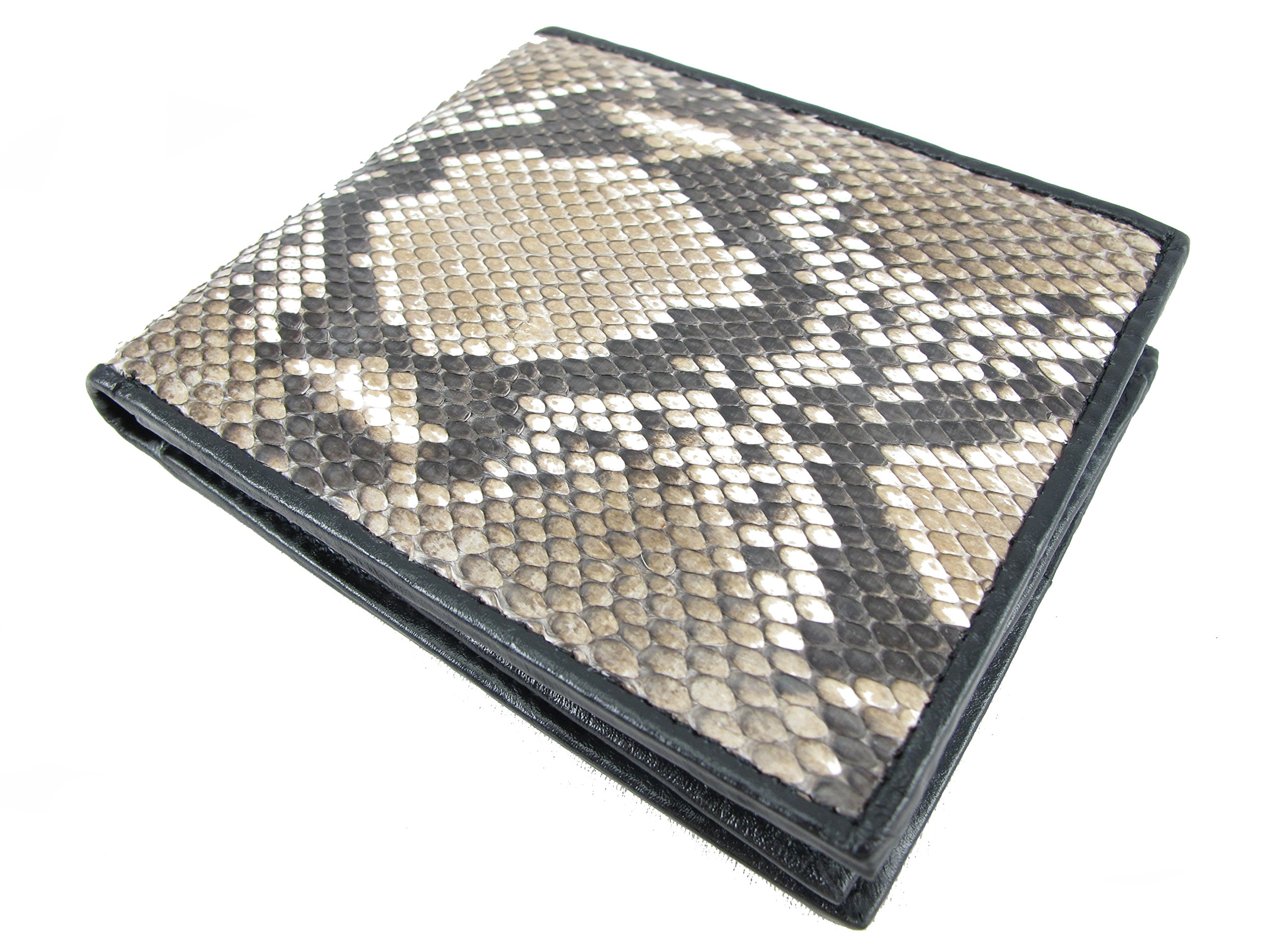 Genuine Python Snake Skin Leather Bifold Wallet for Men - Luxury Slim RFID Blocking Wallet - Perfect for Business, Travel & Everyday Use