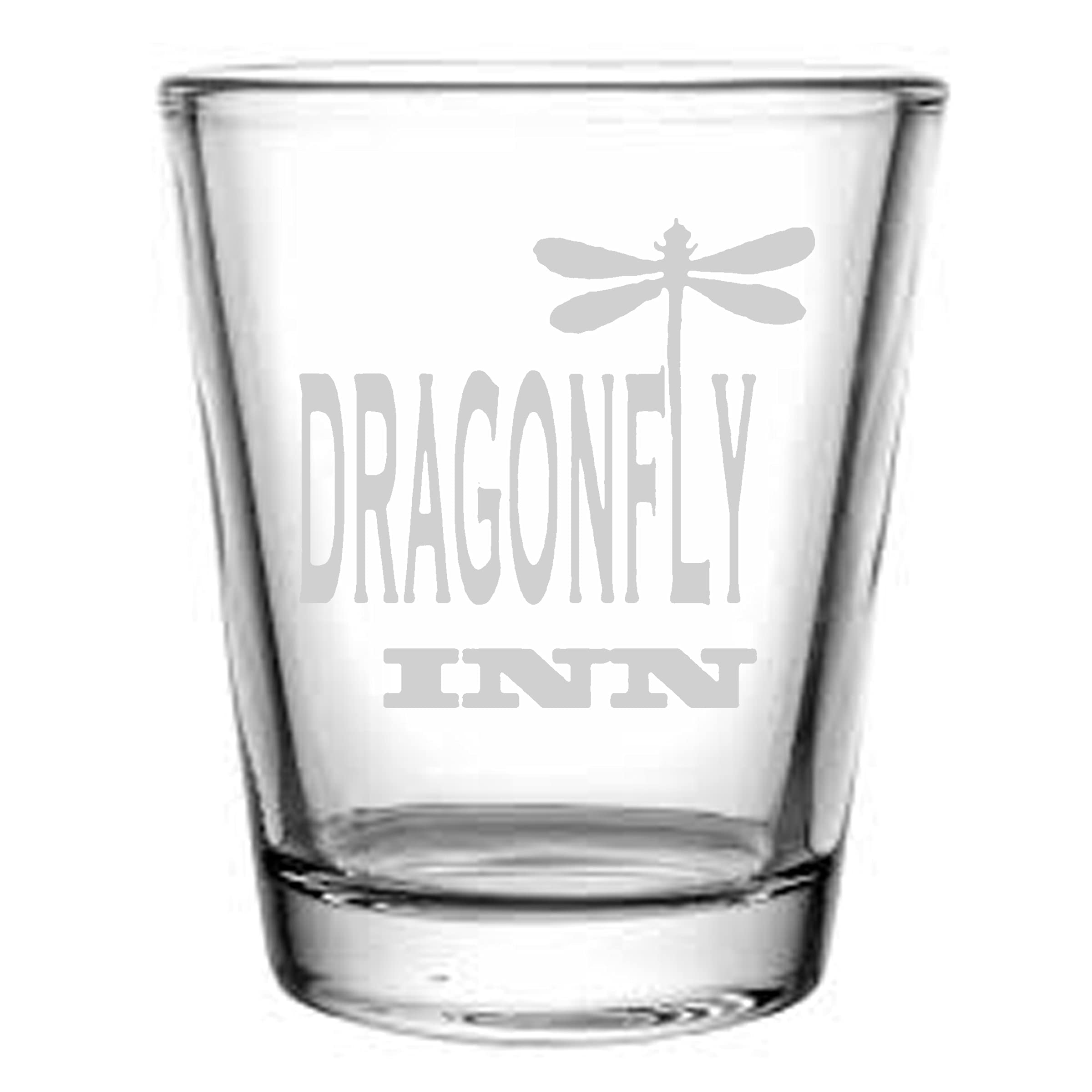 Gilmore Girls Inspired 4-Piece Shot Glass Set - Stars Hollow, Luke's Diner, Dragonfly Inn & 'Where You Lead' Engraved 1.5oz Glasses - Perfect for Gilmore Fans, Themed Parties & TV Show Collectibles