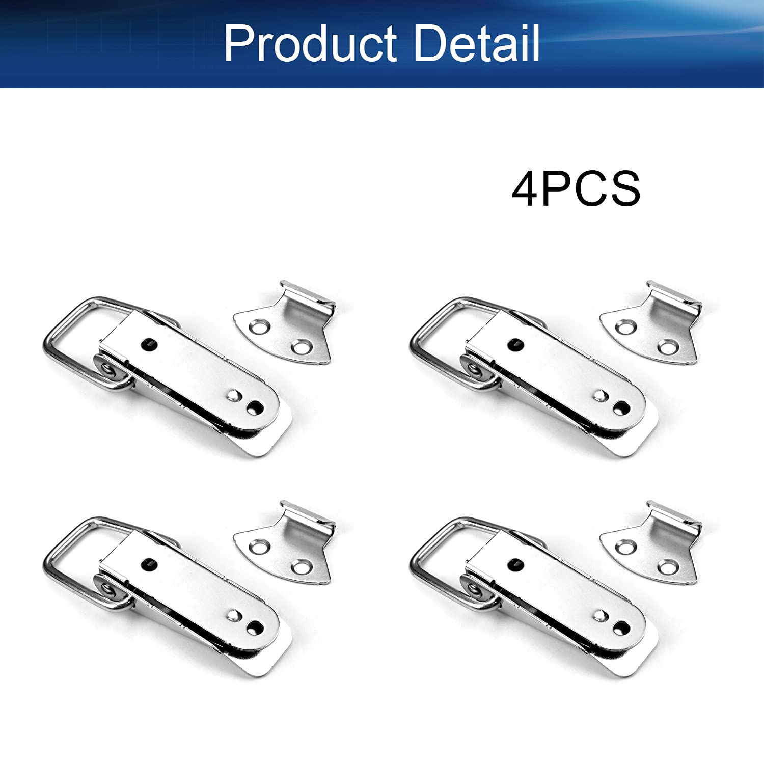 304 Stainless Steel Spring Loaded Toggle Latch Hasp - 3.43