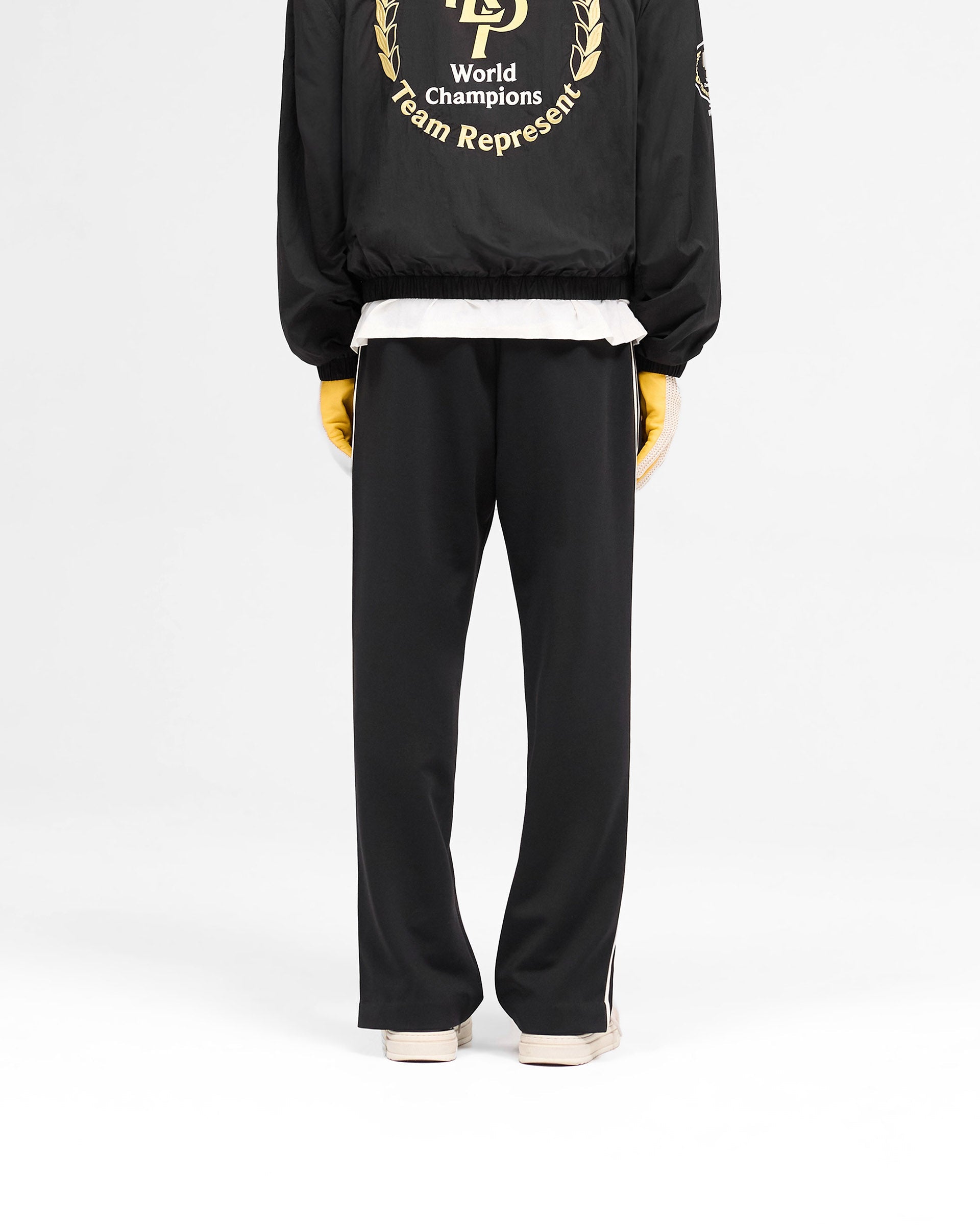 Tailored Track Pants for Men - Jet Black - Comfortable & Stylish Joggers for Running, Gym, and Casual Wear