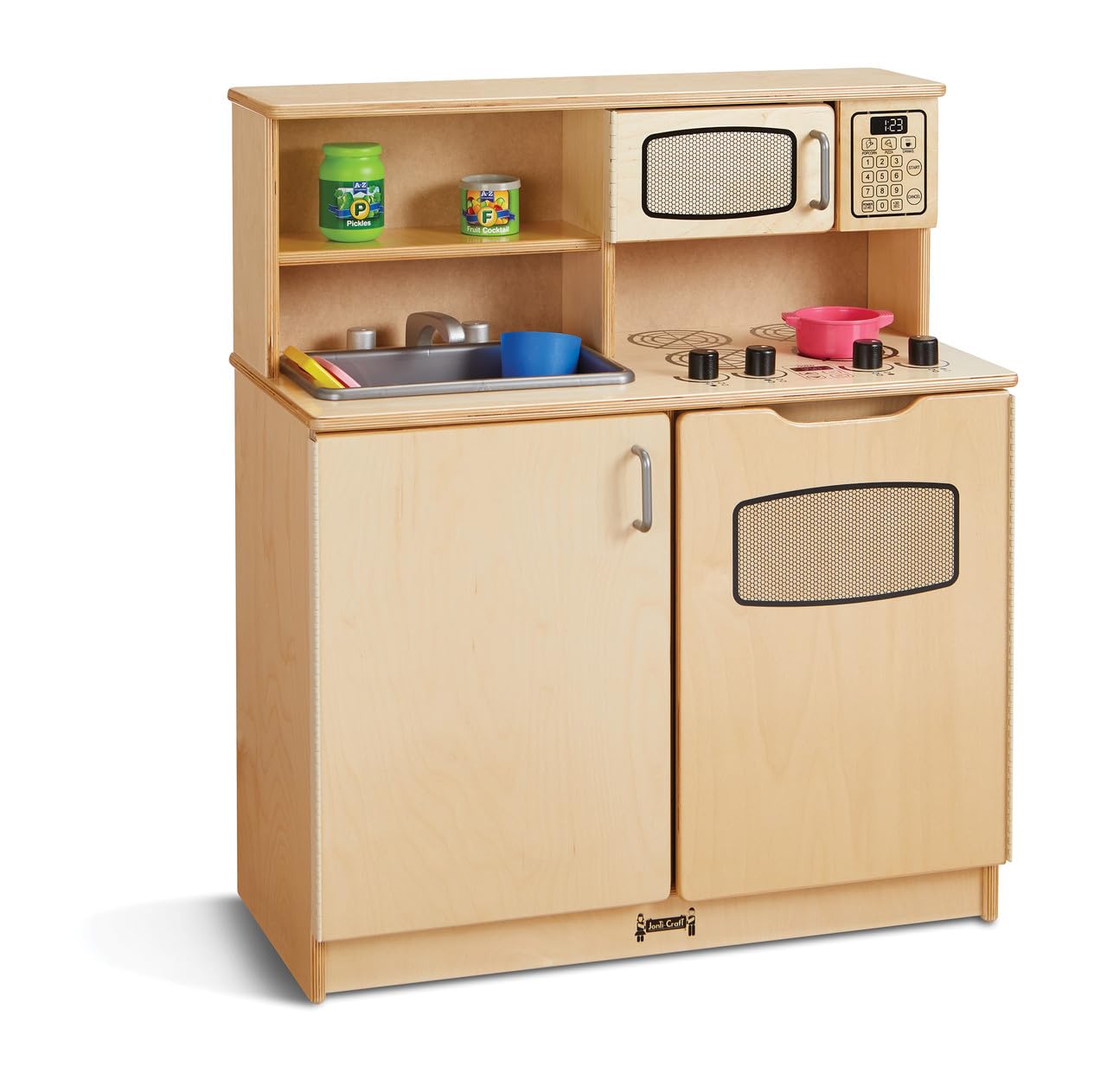 Jonti-Craft 2404JC Wooden Kids Chef's Kitchen Play Set - Pretend Play Cooking Toy for Toddlers & Preschoolers - Perfect for Home, Classroom & Daycare Role Play Activities