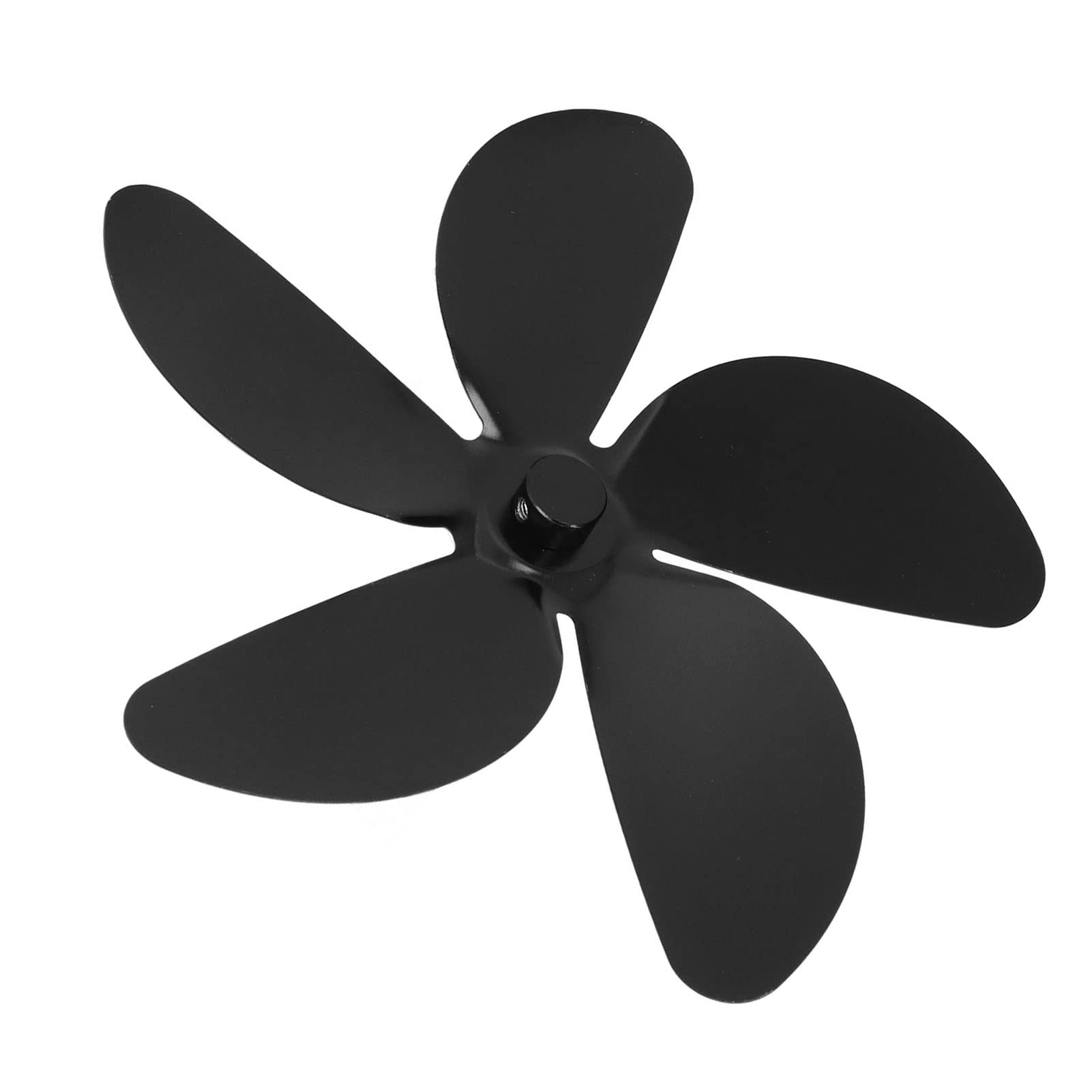 5-Blade Aluminum Alloy Wood Stove Fan Replacement - Fireplace Heating for Home Use