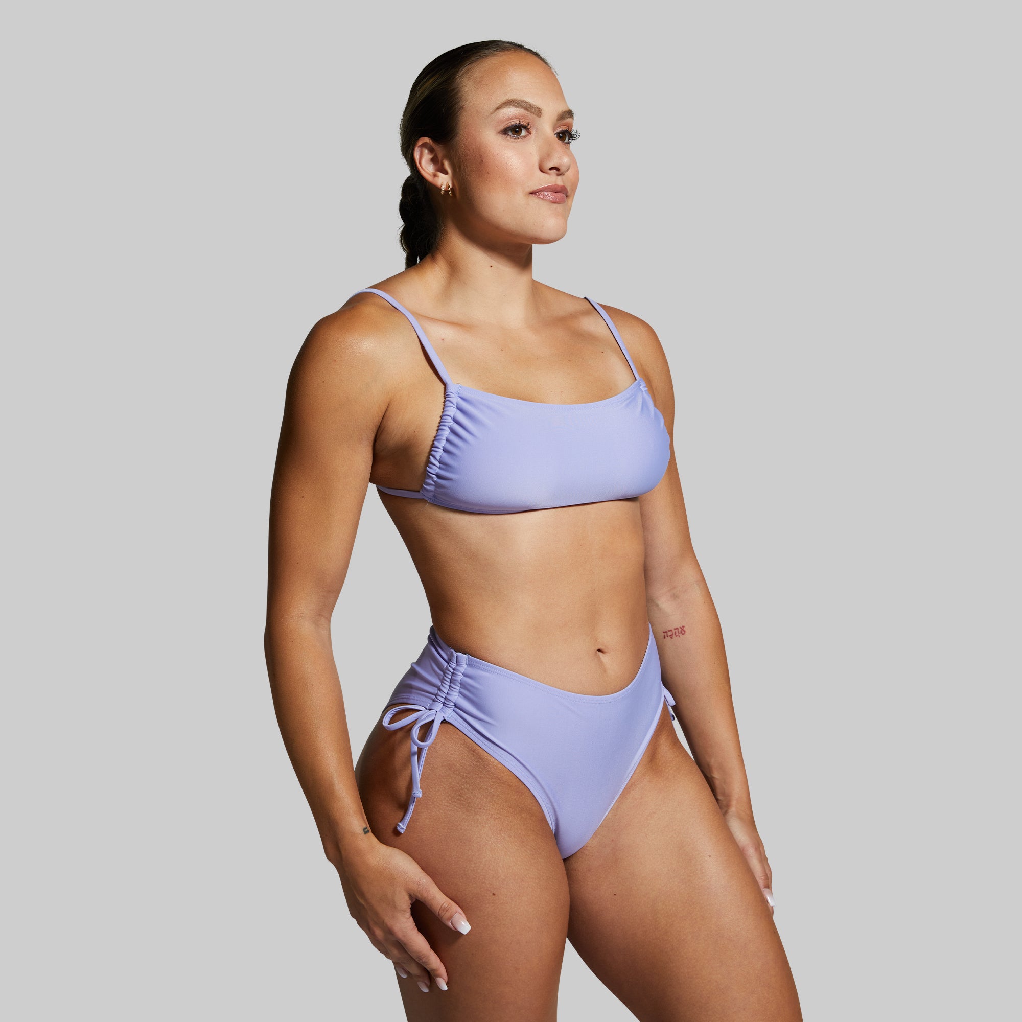 Sweet Lavender Bandeau Bikini Top for Women - Sexy Strapless Swimwear for Beach, Pool & Summer Vacations