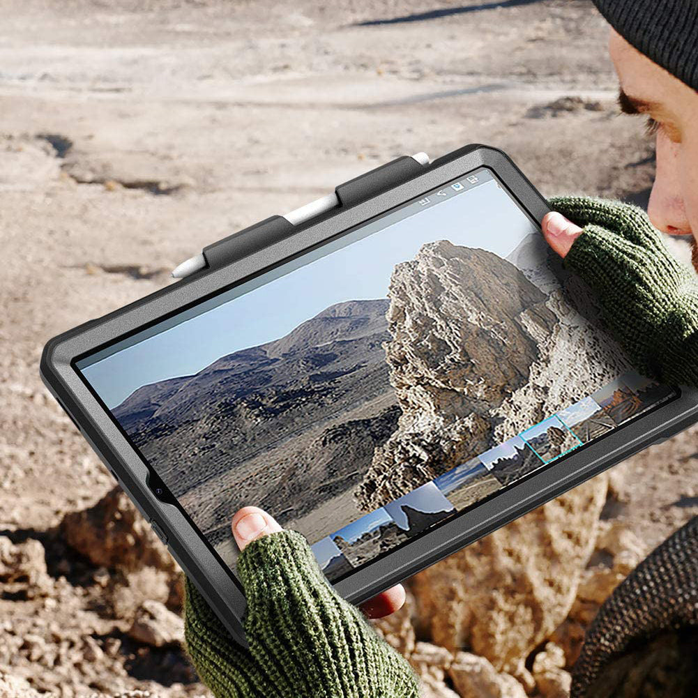 Samsung Galaxy Tab S6 Lite (2020) Rugged Protective Case - Unicorn Beetle Pro Series Heavy Duty Shockproof Cover with Screen Protector for Tablet - Perfect for Outdoor, Travel & Work Use (Black)