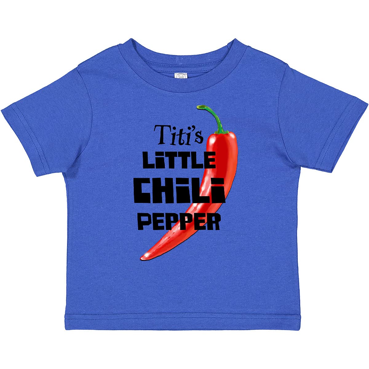 Inktastic Titi's Little Chili Pepper Toddler T-Shirt - Cute Baby Boy & Girl Clothes - Soft Cotton Short Sleeve Tee for Kids - Perfect for Playdates, Family Photos & Everyday Wear