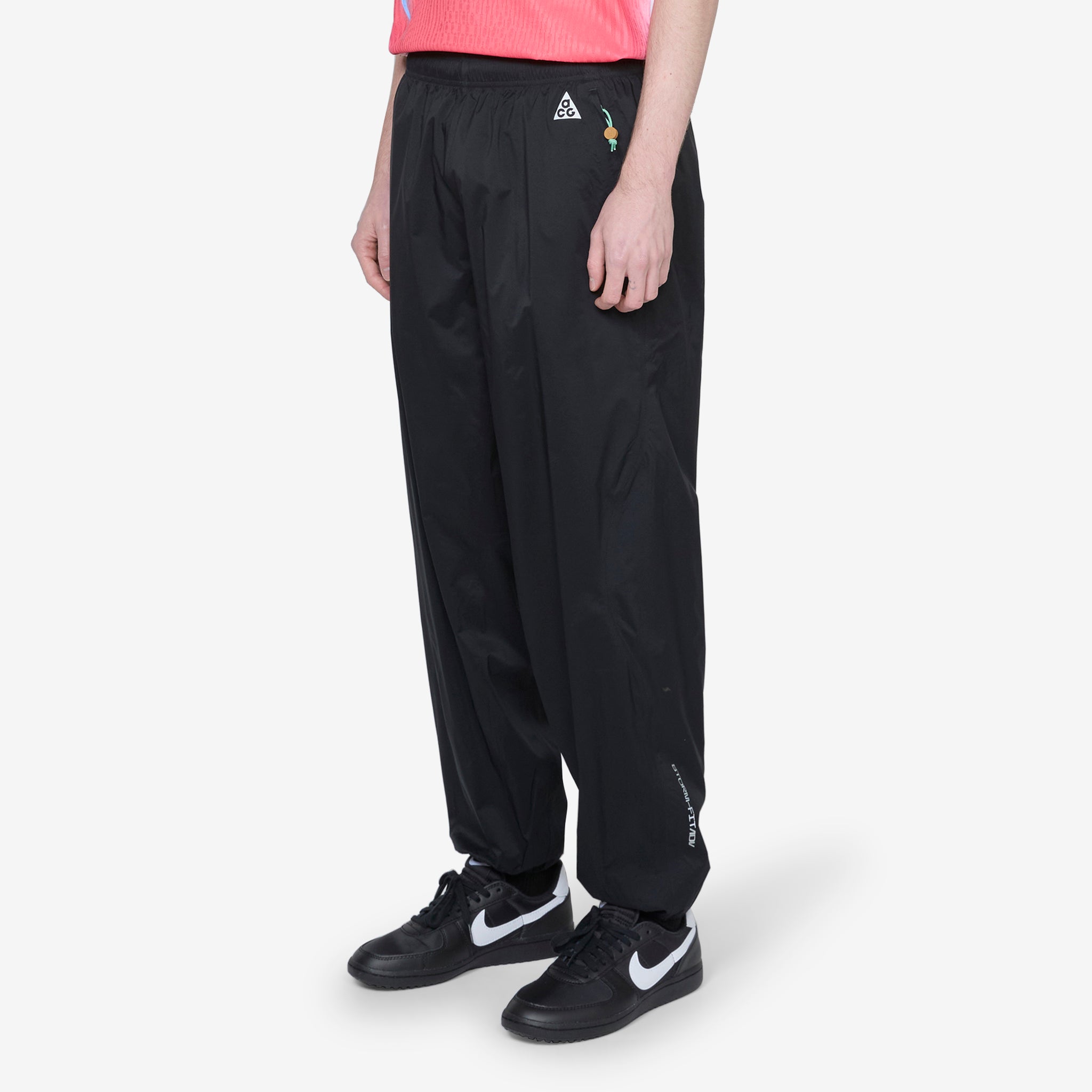 ACG 'Trail Snacks' Storm FIT ADV Waterproof Hiking Pants for Men - Black with Reflective Silver Trim | Outdoor Adventure, Camping & Trail Running Gear