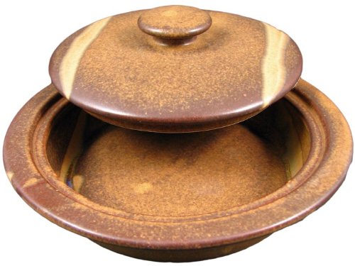PRADO STONEWARE COLLECTION - Collectible & Functional Casserole Baking Dish & Tortilla Warmer - Rustic Brown Stoneware - Perfect for Baking, Serving & Keeping Tortillas Warm at Dinner Parties & Family Gatherings