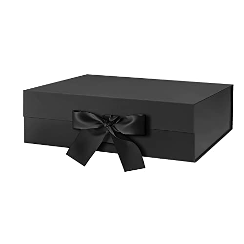 Matte Black with Ribbon-13.5x9x4.1