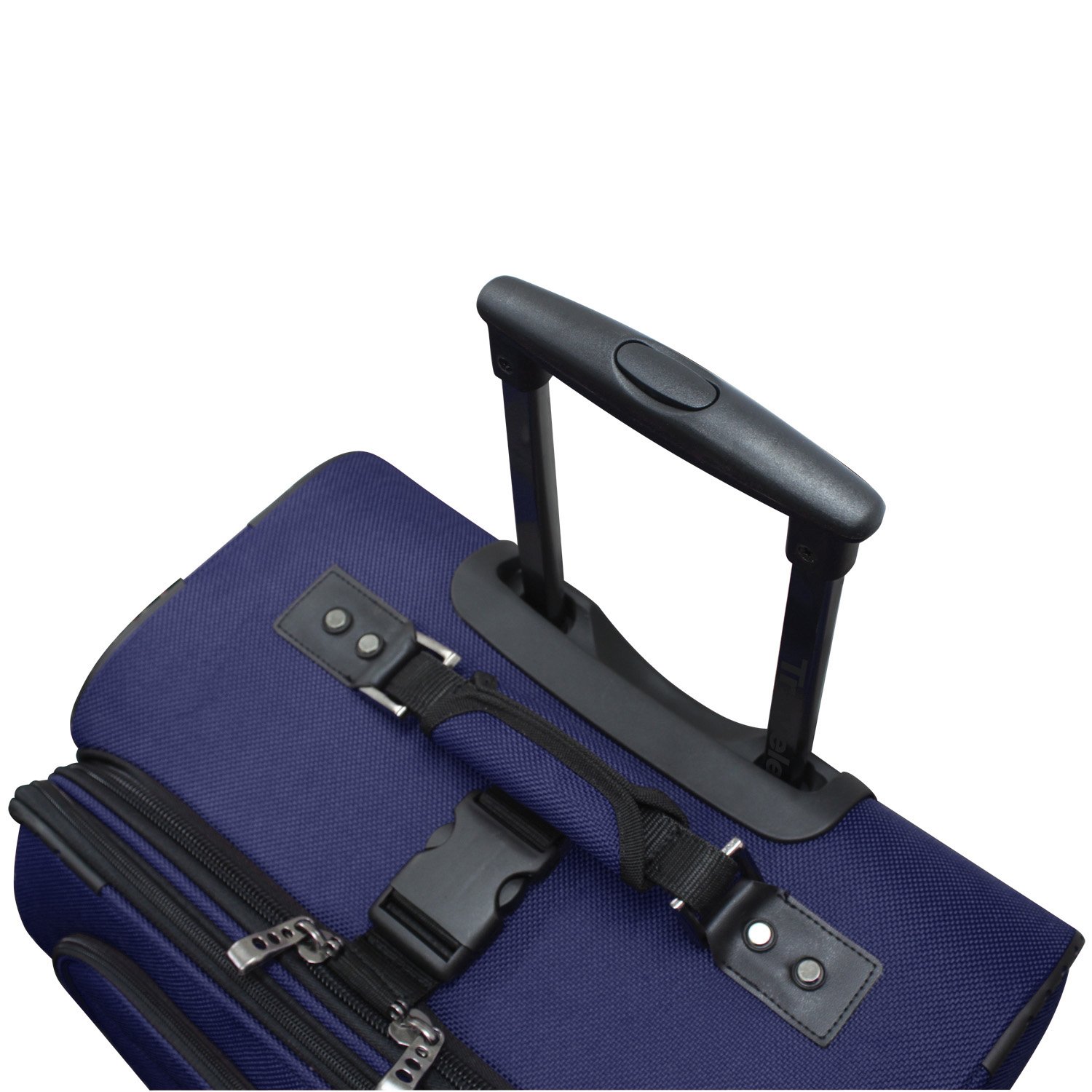 Traveler's Choice Expandable Durable 25-Inch Checked Luggage - Navy Blue Rollaboard Suitcase for Air Travel, Business Trips & Vacation Packing