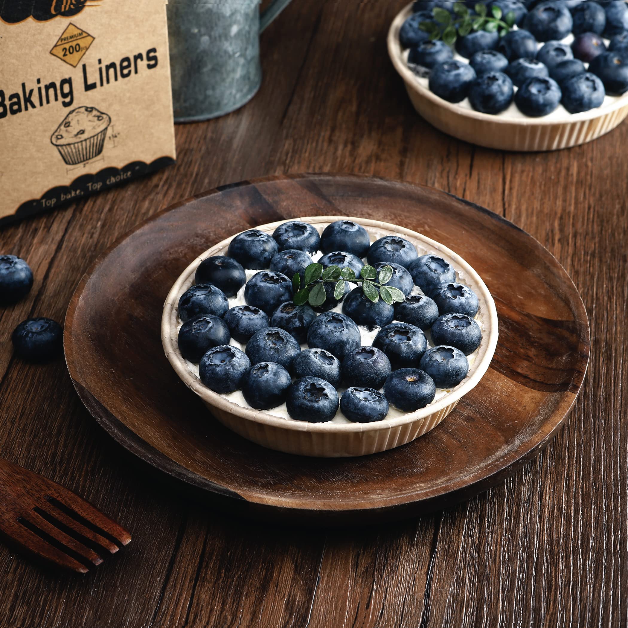 50pcs 4-Inch Mini Tart Pans for Baking - Non-Stick, Unbleached, Disposable Pie Tins - Oven & Microwave Safe - Perfect for Quiche, Mini Pies, Cupcakes & Party Desserts