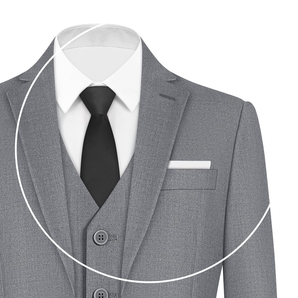 ELPA Boys Slim Fit Suit Set - Kids Formal Suits for Wedding, Ring Bearer Outfit, Youth Blazer & Pants - Perfect for Special Occasions & Family Events
