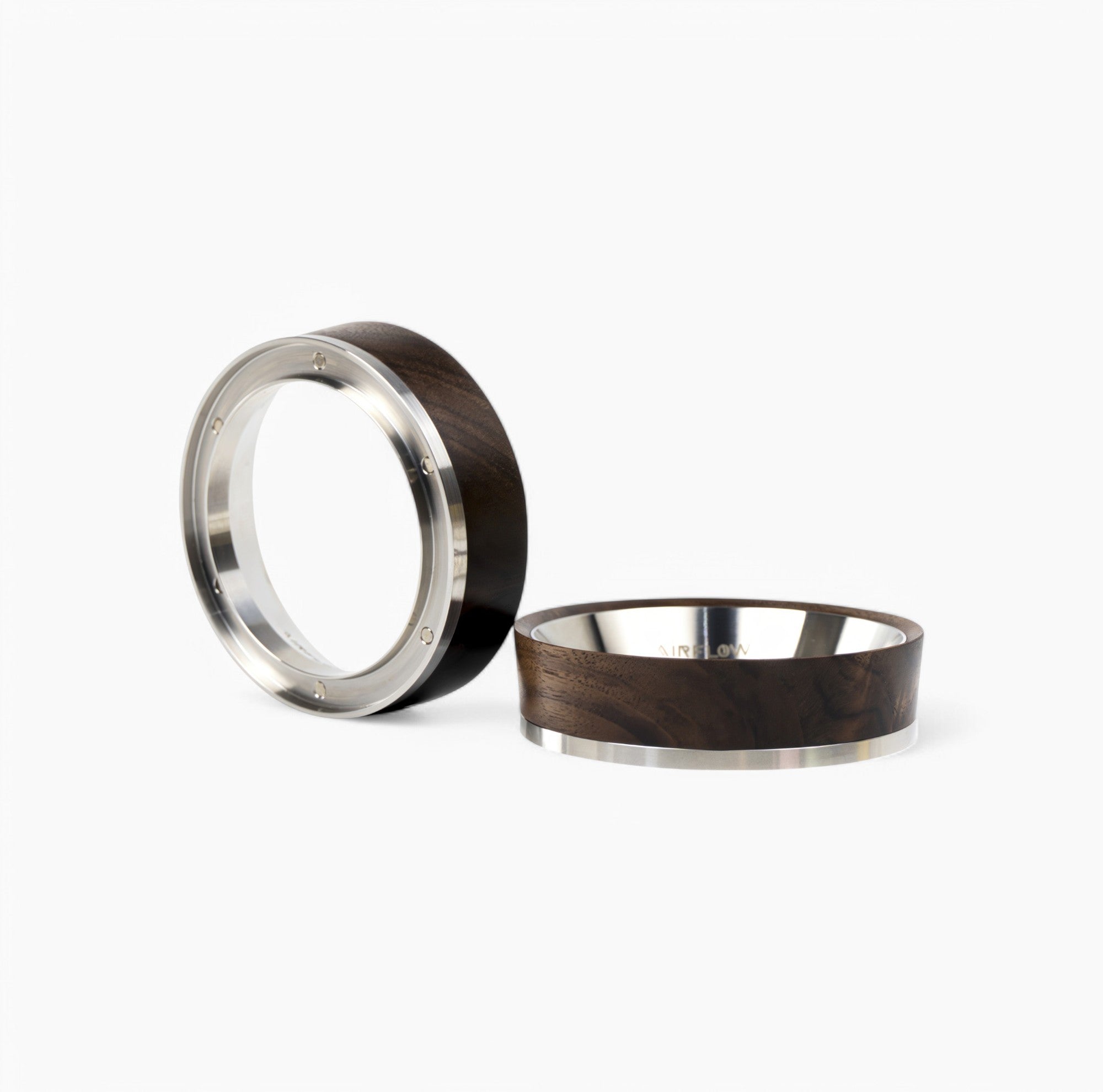 Premium 58mm Walnut Dosing Ring for Espresso - Perfect Coffee Grounds Distribution Tool for Baristas & Home Brewing