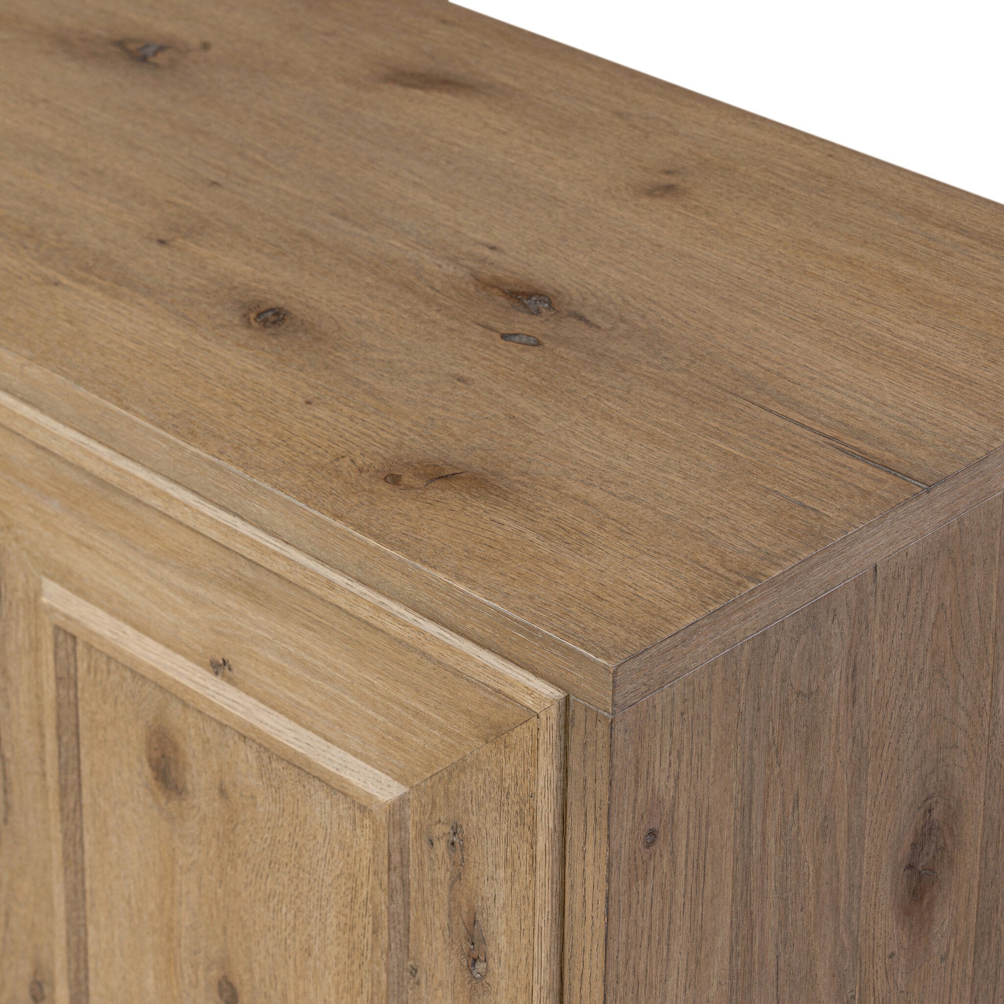 Adela Sideboard - Modern Drifted Oak Veneer Buffet Cabinet for Dining Room & Living Room Storage