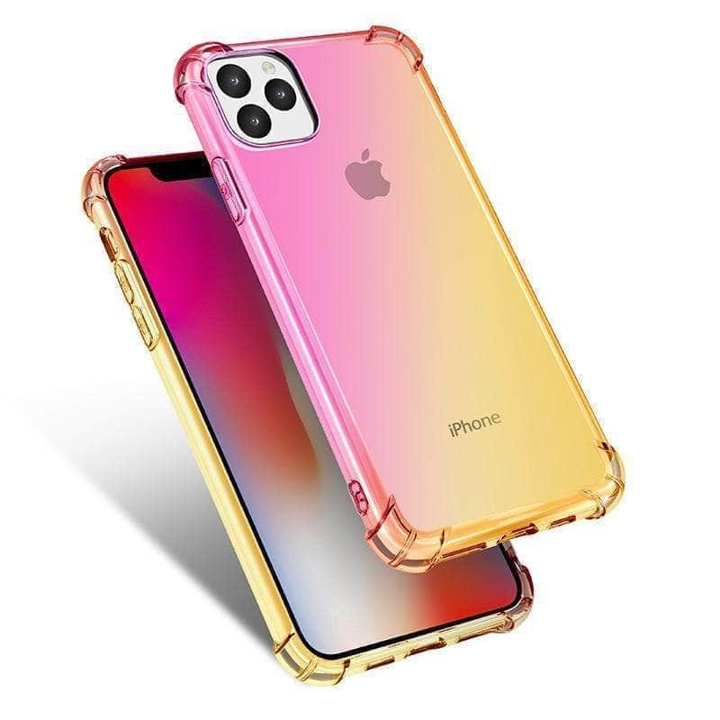 Shockproof Silicone Gradient iPhone 12 Pro Max Case - Durable Protective Phone Cover for iPhone 12 Pro Max - Perfect for Outdoor Activities, Travel & Everyday Use