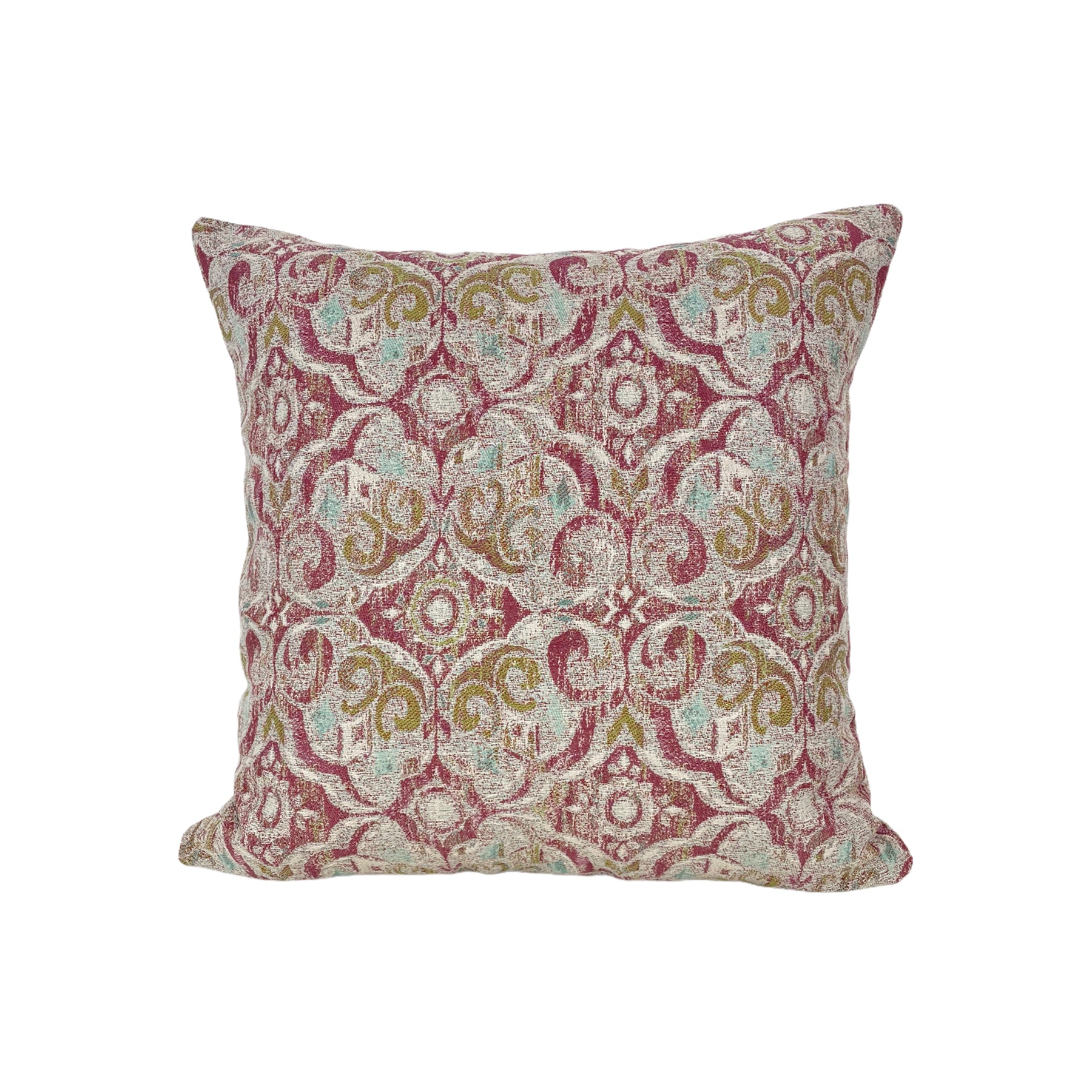 Whitney Gemstone Throw Pillow 17x17 Inch Decorative Cushion Cover - Bohemian Home Decor for Sofa, Bed, Living Room & Nursery