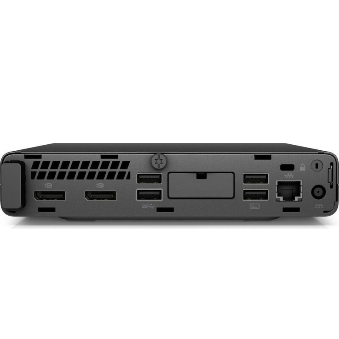 Refurbished HP EliteDesk 800G4 Micro Desktop PC - Intel Core i7-8700T 2.4GHz, 32GB RAM, 512GB SSD, Windows 11 Pro - Compact Business Computer for Office, Home & Remote Work