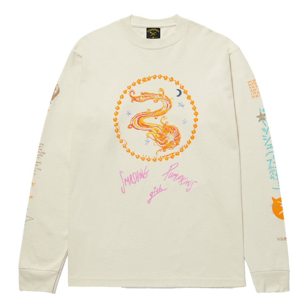 HUF x Smashing Pumpkins Crush Long Sleeve Tee - Vintage Band Graphic T-Shirt for Men & Women - Perfect for Concerts, Streetwear & Casual Outfits