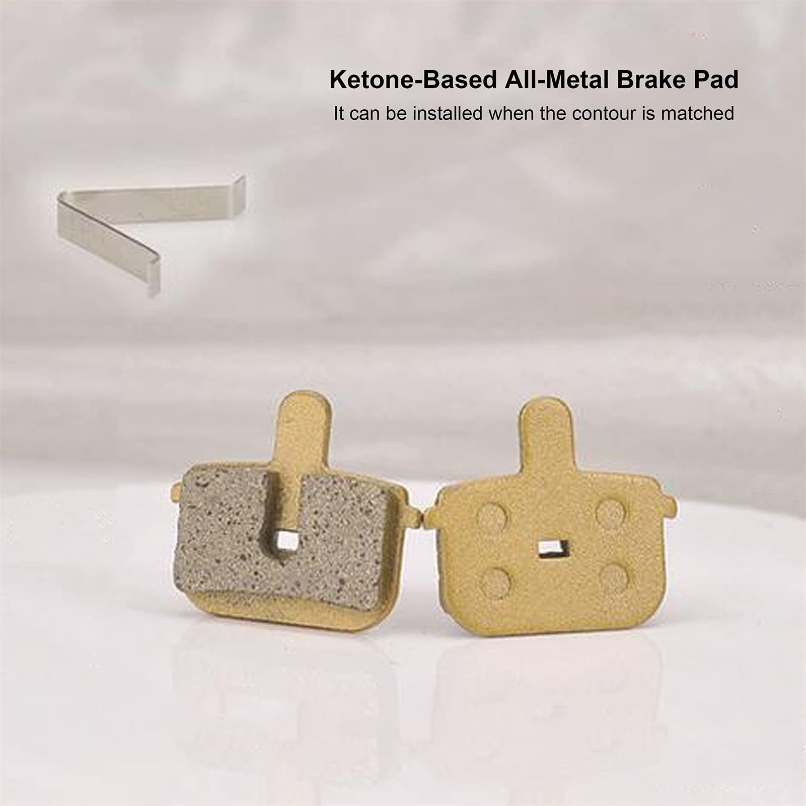 VGEBY 4 Sets Disc Brake Pads - Metal Mountain Bike Brake Pads Compatible with M355 & M446 - High Performance Bicycle Brake Accessories for MTB, Road Bikes - Perfect for Mountain Trails, Commuting & Cycling Adventures