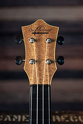 Oscar Schmidt 4-String Concert Ukulele - Right Handed Acoustic Ukelele for Beginners & Adults - Perfect for Beach, Camping & Hawaiian Music Performances