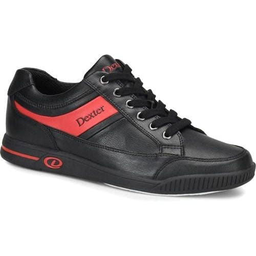 Dexter Men's Drew Black & Red Bowling Shoes - Comfortable & Durable for League Play & Casual Bowling