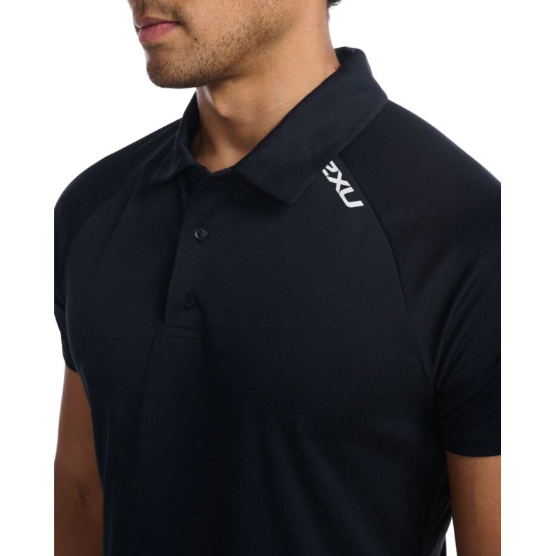 2XU Men's Performance Aspire Polo Shirt - Moisture Wicking, Breathable & Quick Dry for Running, Golf & Casual Wear