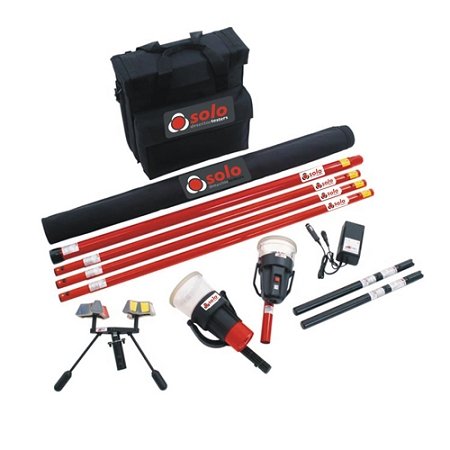 SDI Solo 823 Smoke Detector Test Kit with Storage Bag, Heat Tester & Battery Charger - Fire Safety Equipment for Home & Commercial Use