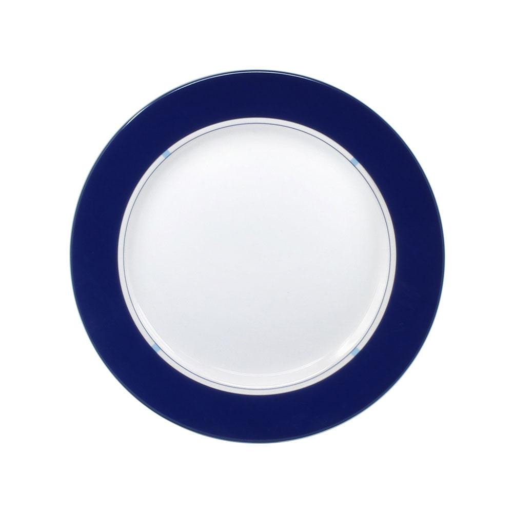 Jet Set Blue Accent Salad Plate - Elegant Dinnerware for Entertaining, Home Decor & Special Occasions | Perfect for Weddings, Parties & Everyday Use