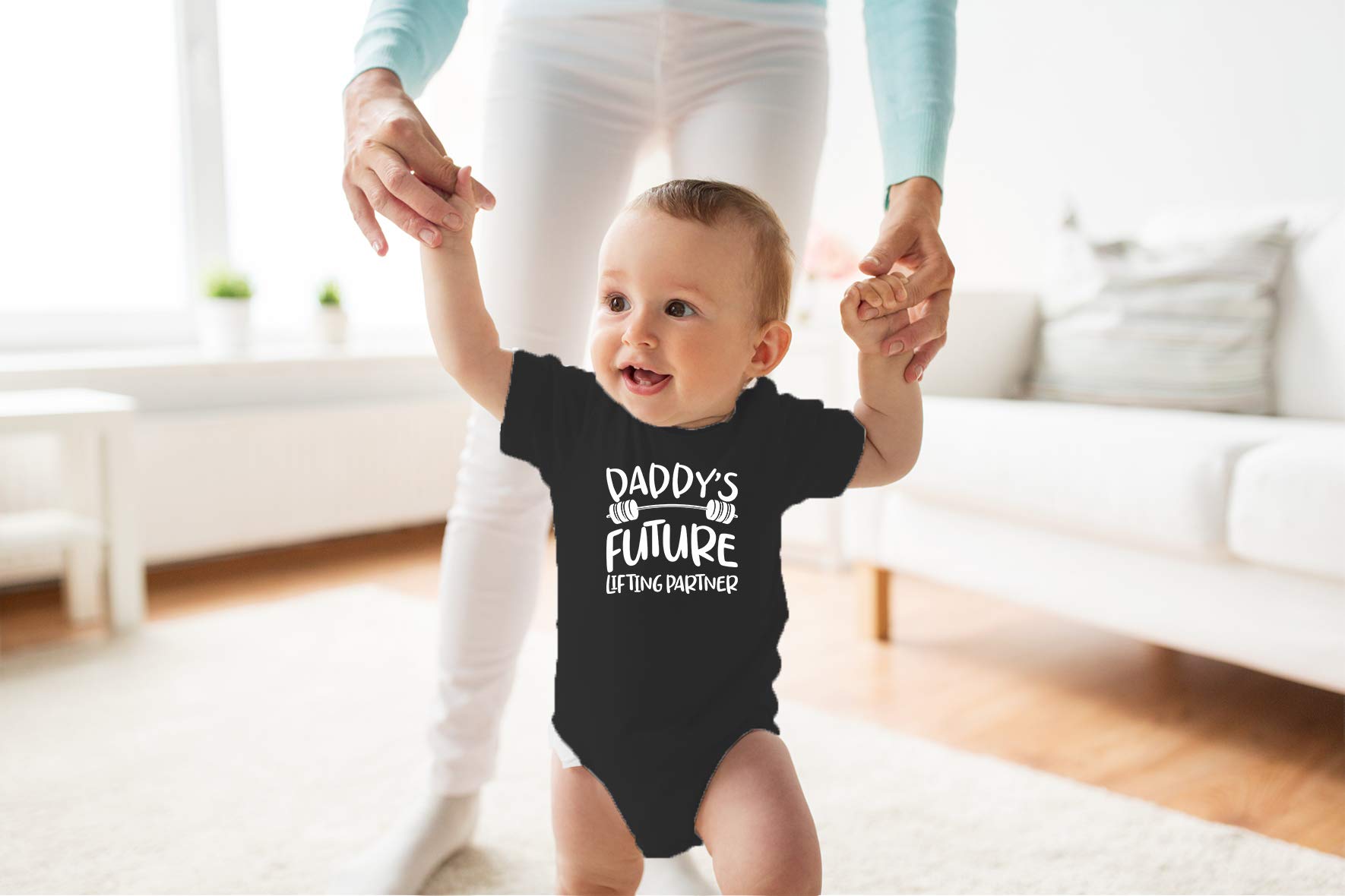 Funny Baby Romper - Daddy's Future Lifting Partner for Playtime