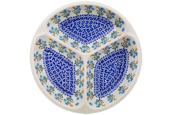 10 Divided Dish with Wildflowers Design - Perfect for Serving Appetizers, Salads, and Desserts at Parties, Picnics, and Family Gatherings