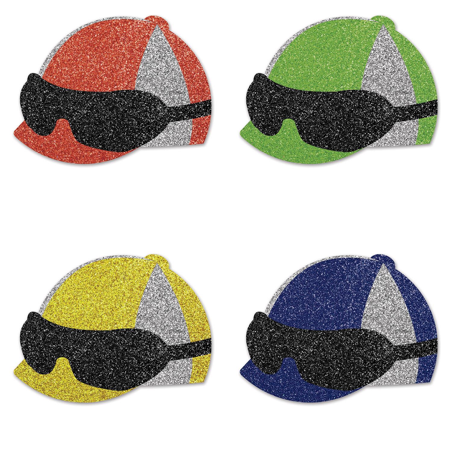 12 Pack Beistle Jockey Helmet Deluxe Sparkle Confetti (0.5 Oz/Pkg) - Perfect for Horse Racing Parties, Birthday Celebrations & Festive Events