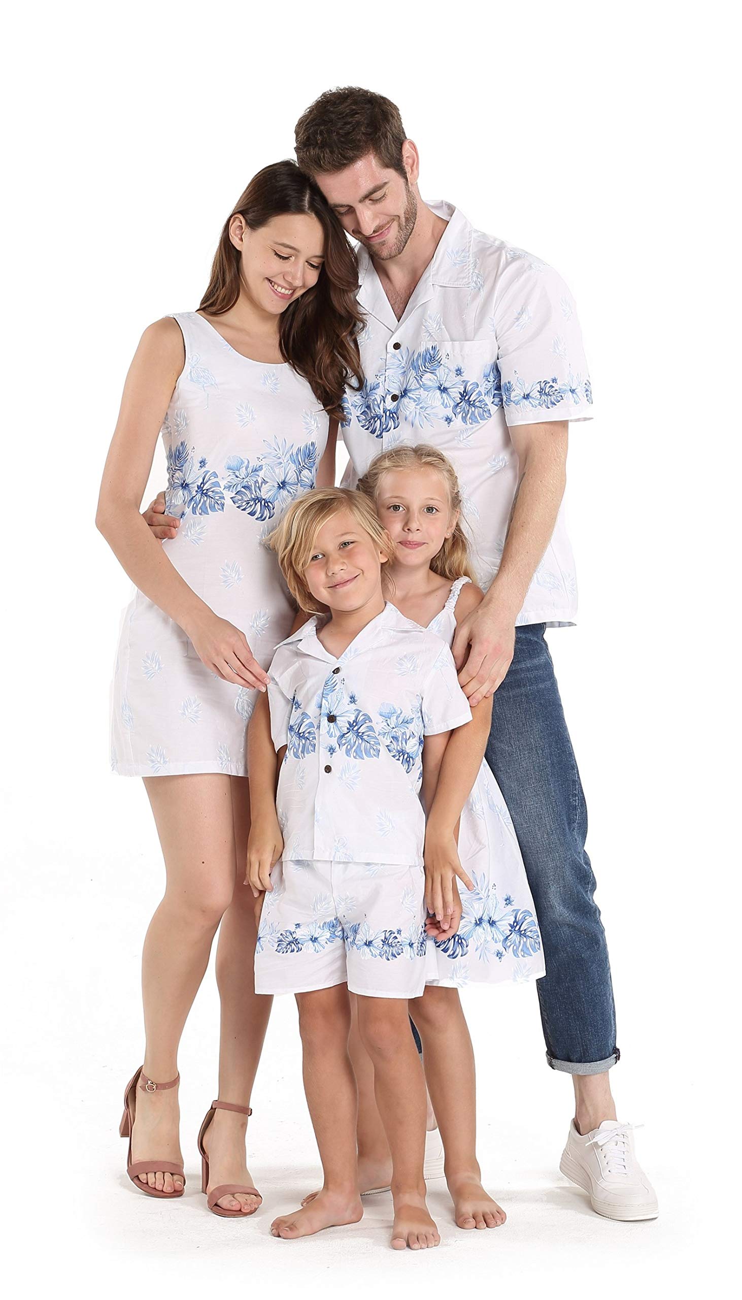 **Matching Hawaiian Luau Outfits for Siblings – Boys & Girls Aloha Shirts & Dresses in Tropical Prints – Perfect for Family Vacations, Beach Parties & Luau Events**