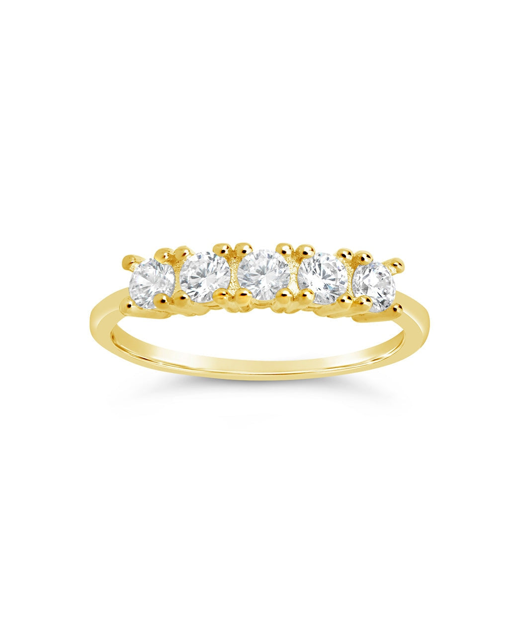 Elegant Rowan CZ Thin Ring - Dainty Cubic Zirconia Band for Women, Perfect for Everyday Wear, Engagement, Anniversary & Gift Giving
