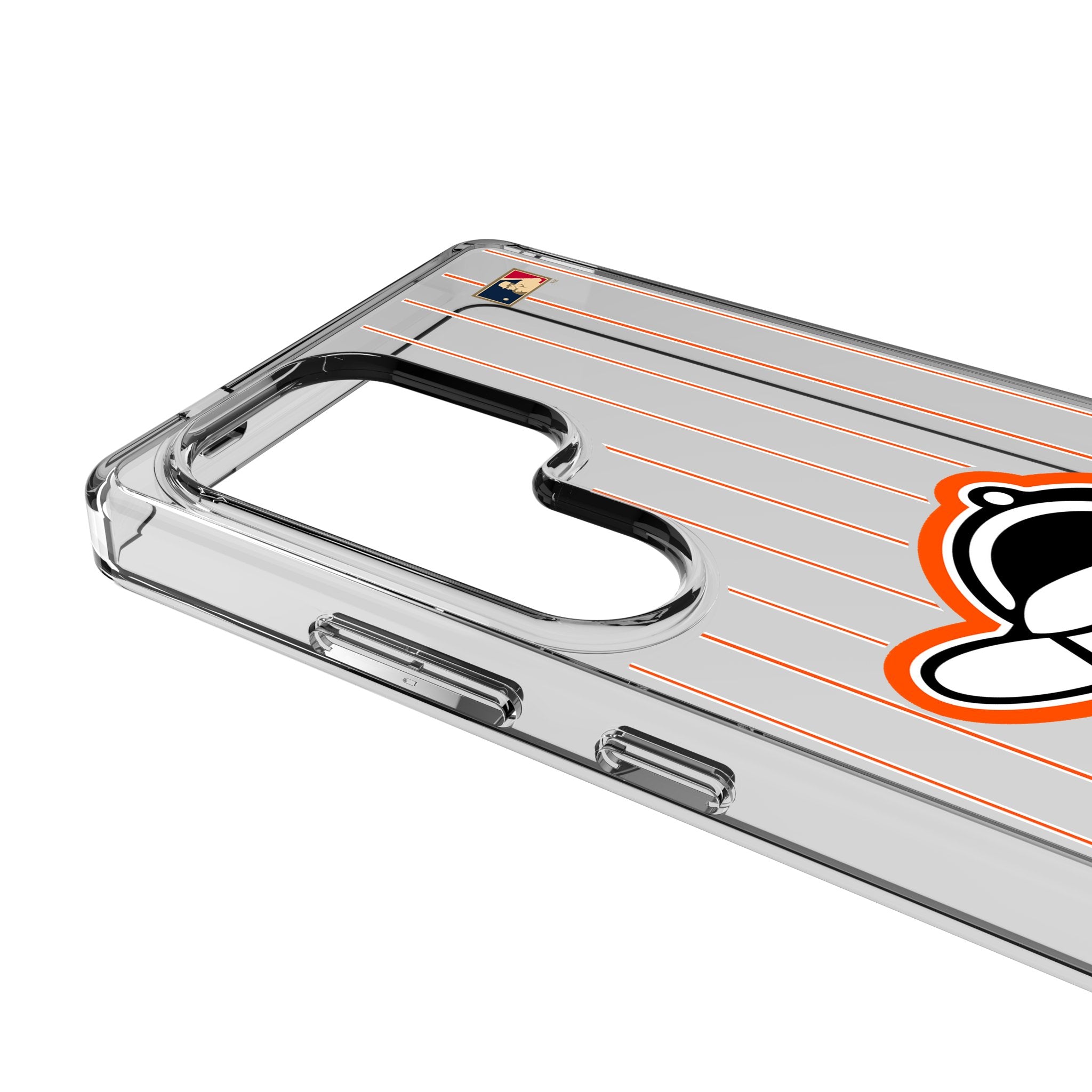 Baltimore Orioles 1955 Cooperstown Collection Pinstripe Clear Phone Case for Samsung Galaxy - Perfect for Baseball Fans & Game Day Protection