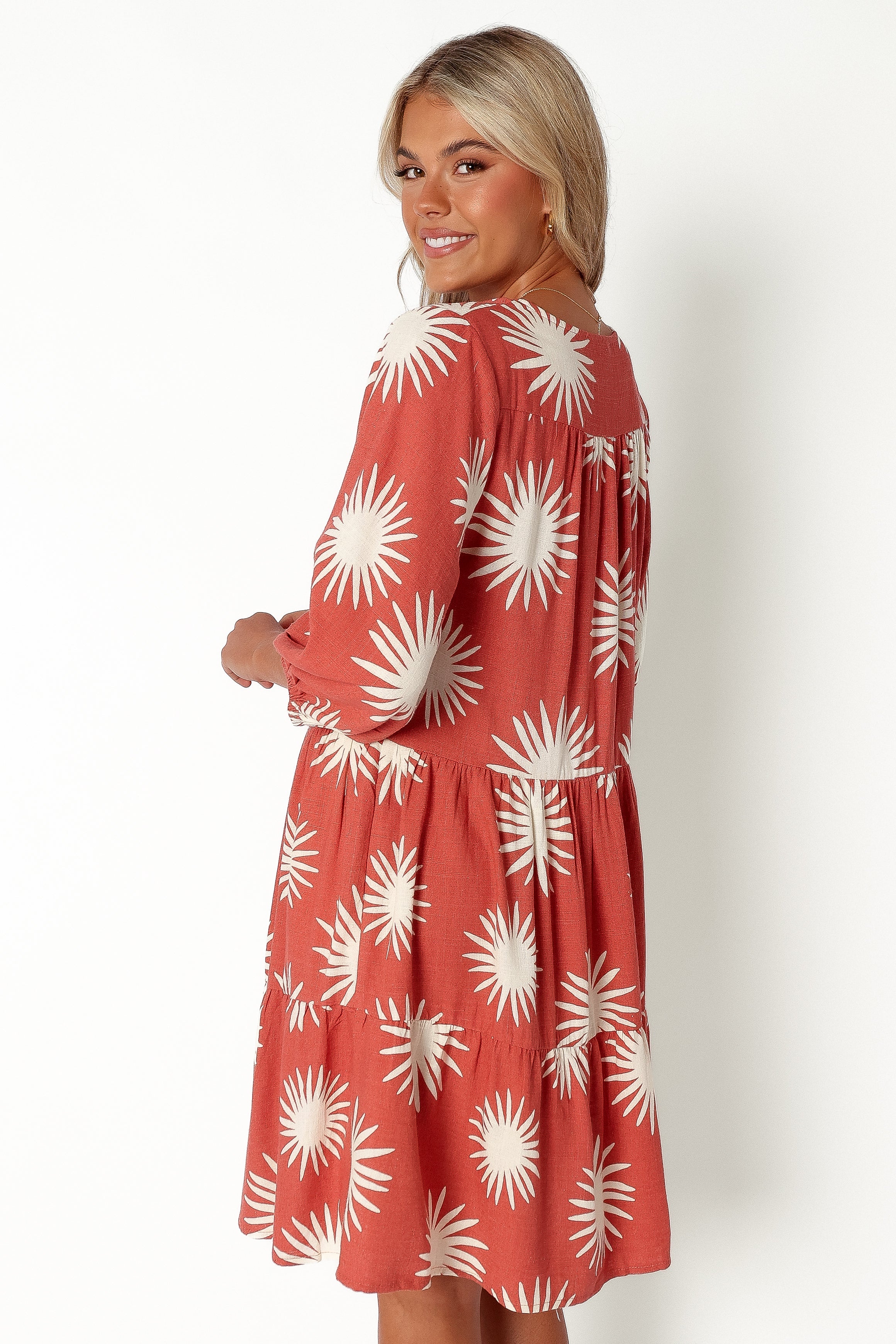 Bennet Long Sleeve Mini Dress with Floral Print - Elegant Party, Date Night & Casual Wear for Women