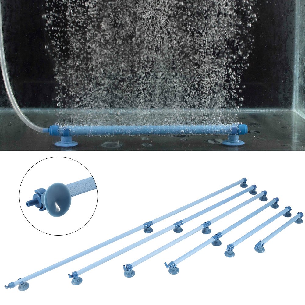 14in Aquarium Air Bubble Aeration Tube - Wall Mounted Oxygen Diffuser for Fish Tank, Pond & Hydroponics | Improves Water Circulation & Oxygenation for Healthy Fish