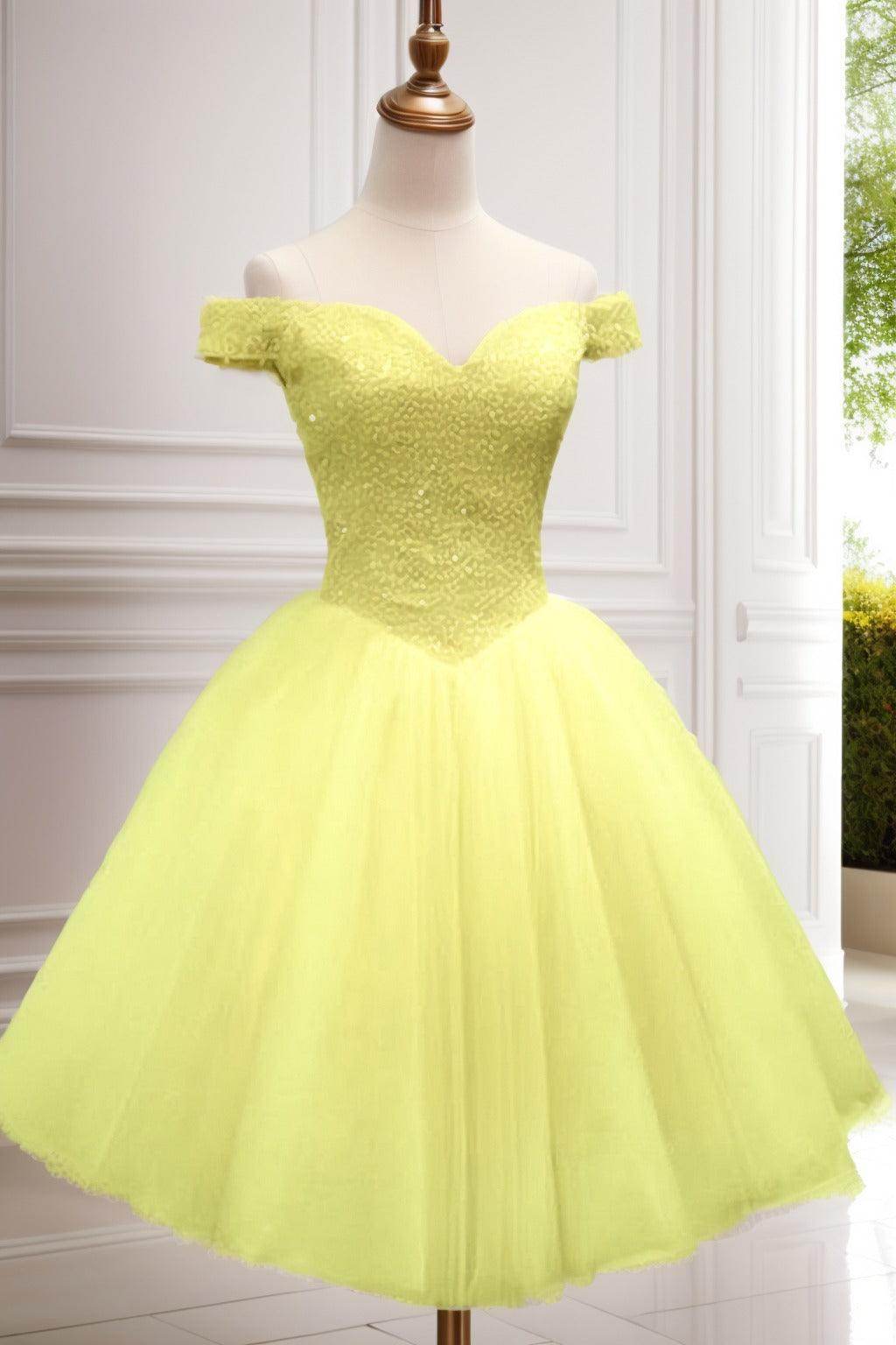 Princess Knee-Length Tulle Homecoming Dress CS0523 - Elegant Prom, Party & Formal Dance Gown for Teens & Juniors