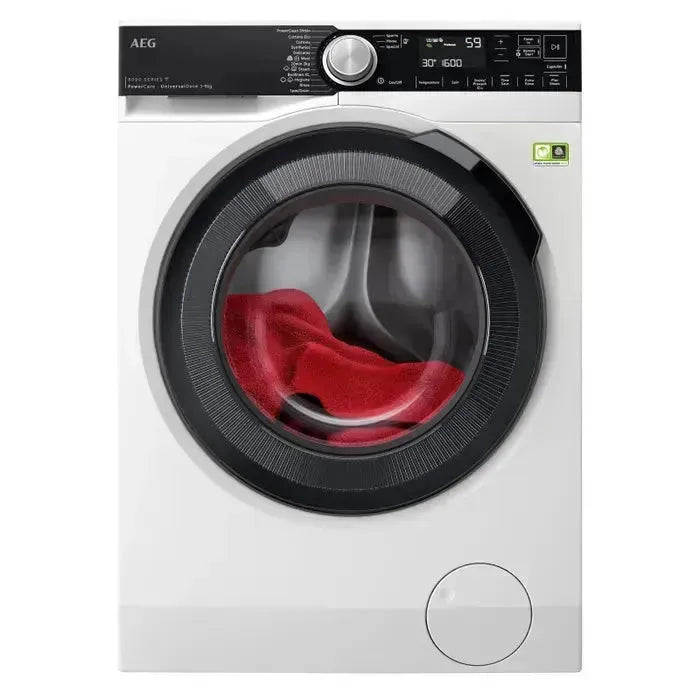 AEG 8000 Series UniversalDose 9kg Front Load Washing Machine - Energy Efficient, Large Capacity for Family Laundry, Perfect for Home & Apartment Use