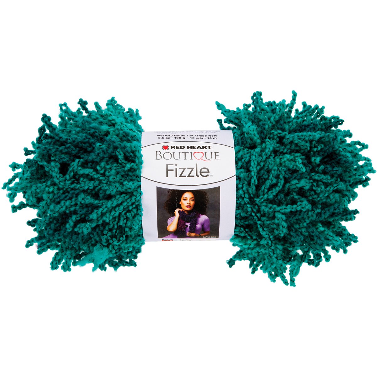 RED HEART Fizzle Yarn - Soft Agave Color Crochet & Knitting Yarn for DIY Crafts, Sweaters, and Blankets | Premium Acrylic Yarn for Beginners & Experts