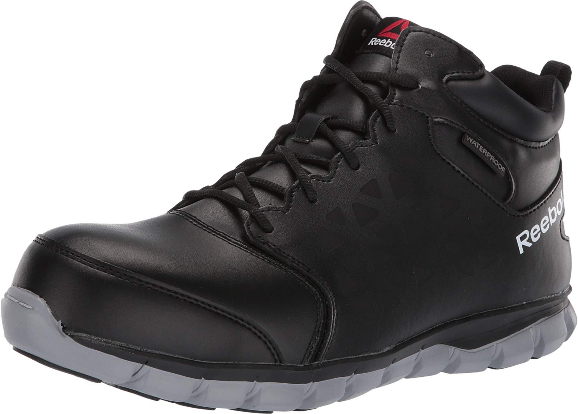 Reebok Men's Sublite Cushion Work Shoes - Waterproof Safety Toe for Construction & Outdoor