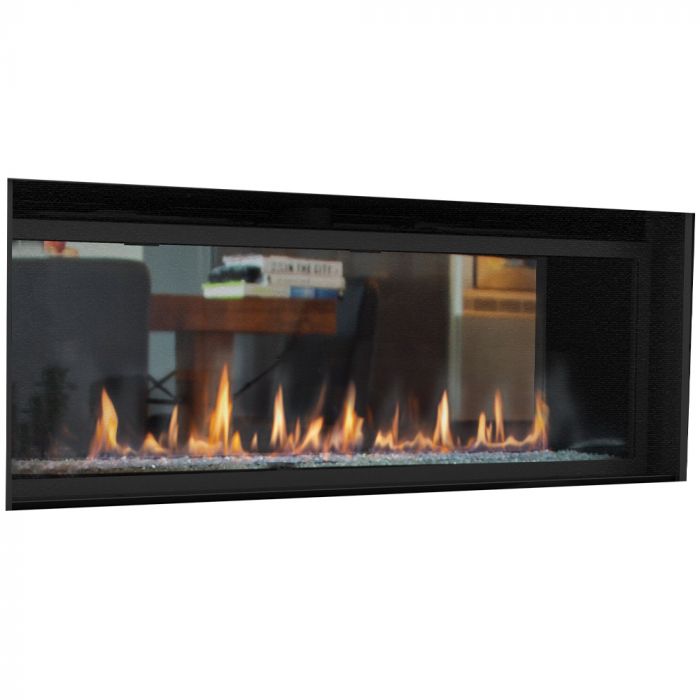84 Inch Linear Contemporary Direct Vent Natural Gas Fireplace - DRL6084 | Modern Home Heating Solution for Living Rooms & Patios